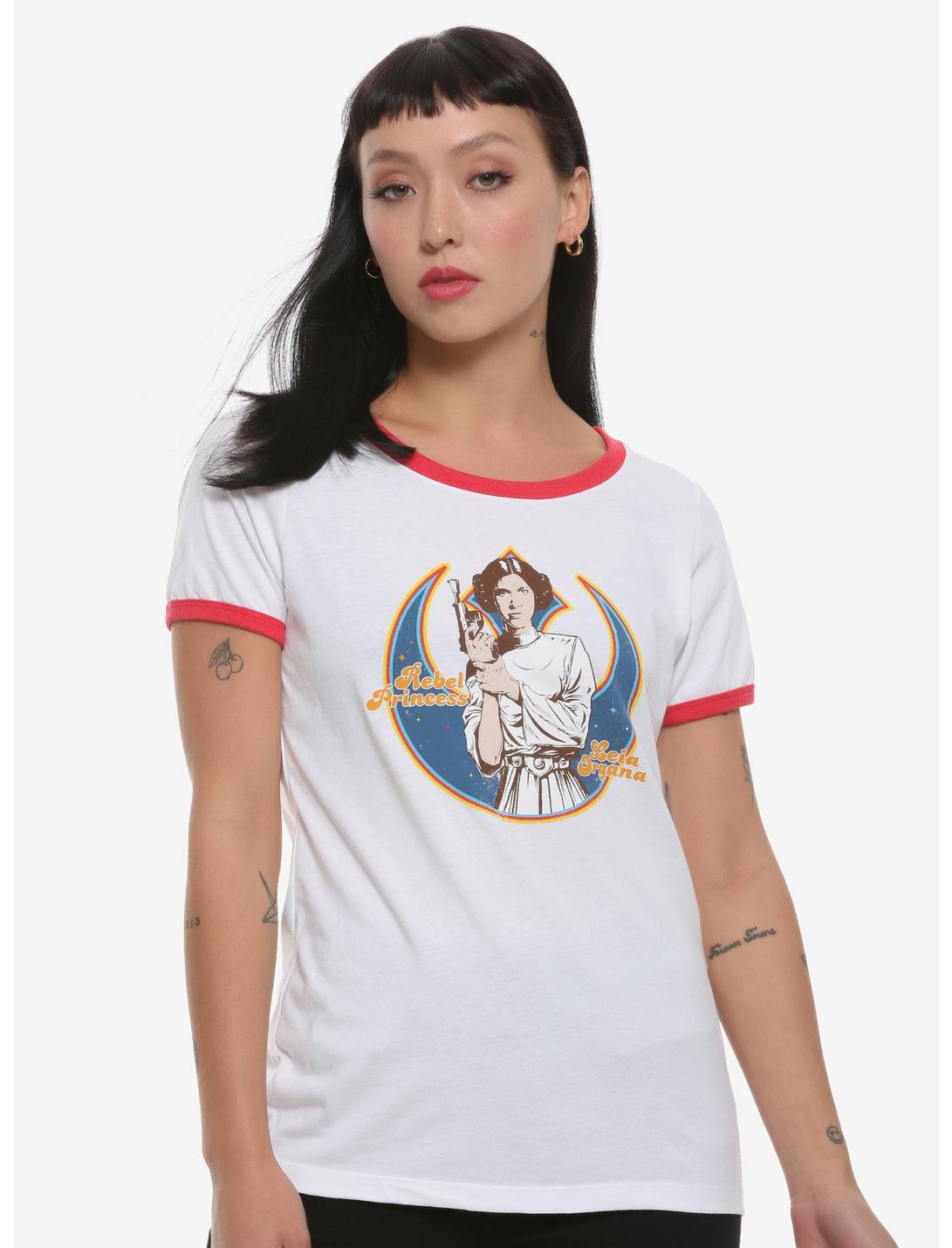 Star Wars Rebel Princess Leia Organa Girls Ringer T-Shirt, MULTI, hi-res