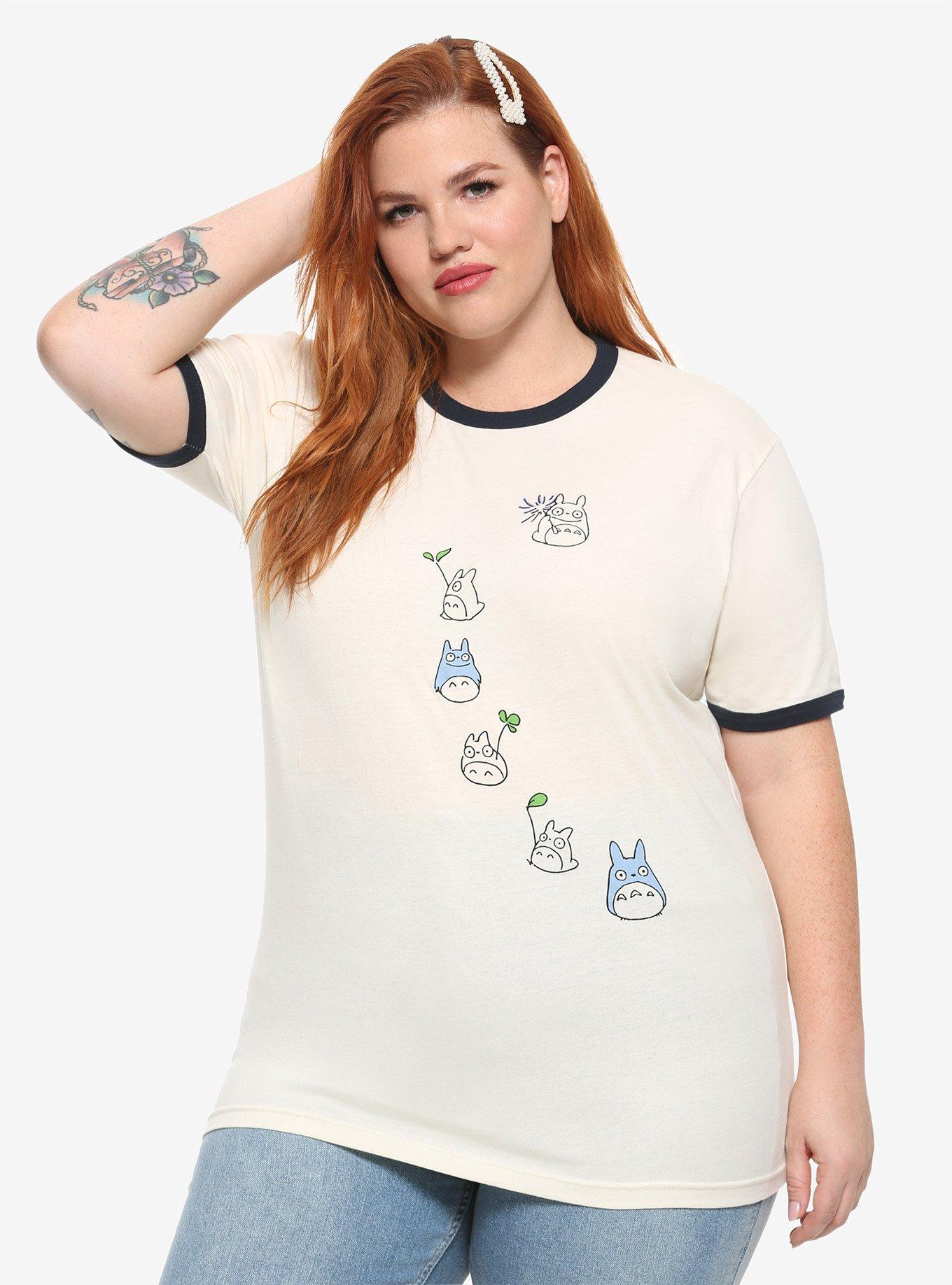 Studio Ghibli My Neighbor Totoro Mini Totoros Girls Ringer T-Shirt Plus Size, MULTI, hi-res