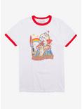 Clowns Are Silly Ringer T-Shirt By Hillary White, BLACK, hi-res