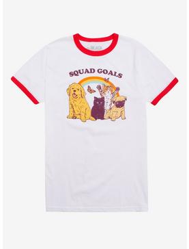 Squad Goals Ringer T-Shirt By Hillary White, , hi-res