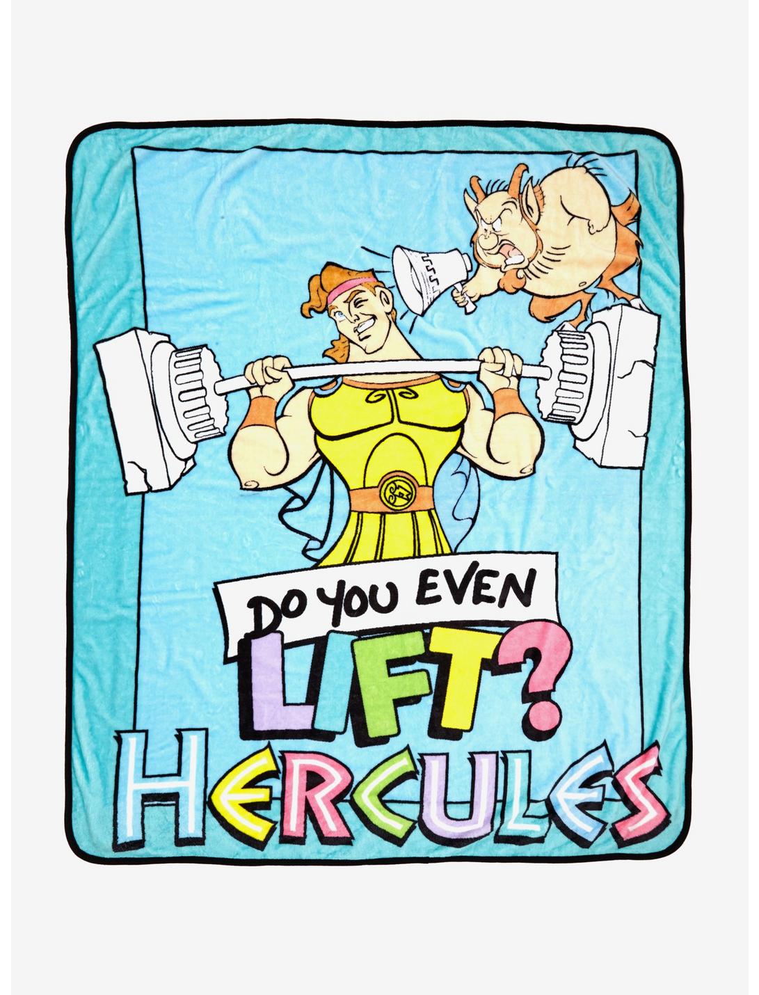 Disney Hercules Do You Even Lift? Pastel Plush Throw Blanket, , hi-res