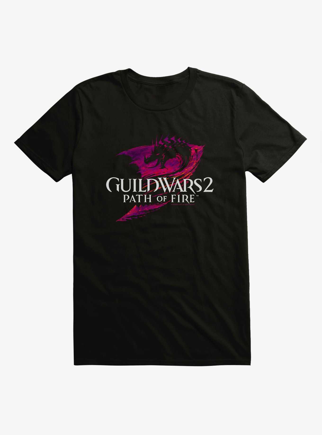 Guild Wars 2 Path Of Fire Logo T-Shirt, BLACK, hi-res