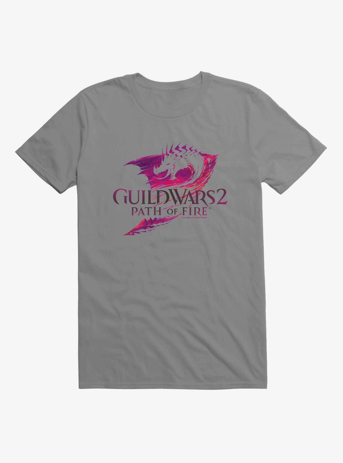 Guild Wars 2 Path Of Fire Logo T-Shirt, STORM GREY, hi-res