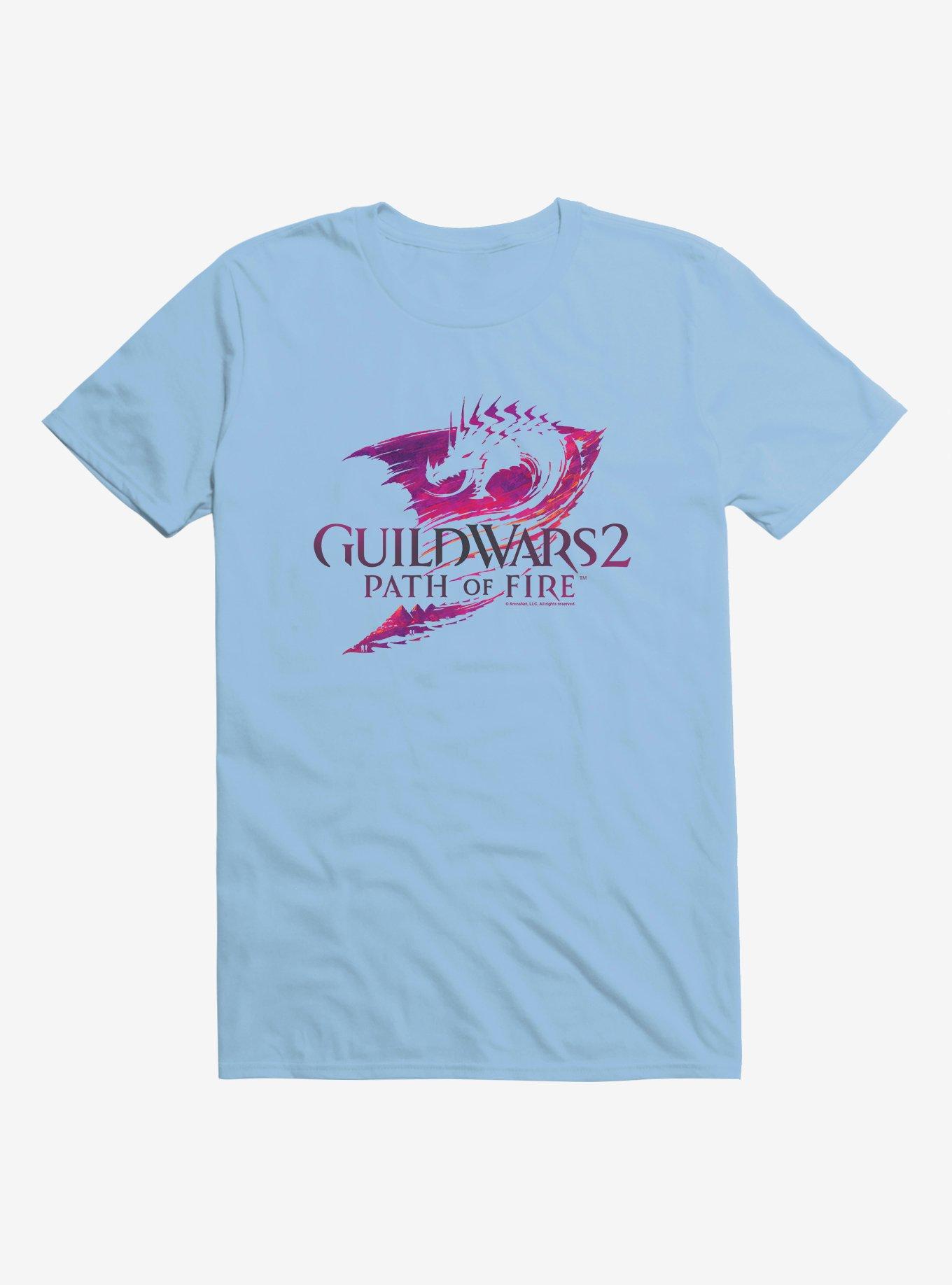Guild Wars 2 Path Of Fire Logo T-Shirt, LIGHT BLUE, hi-res