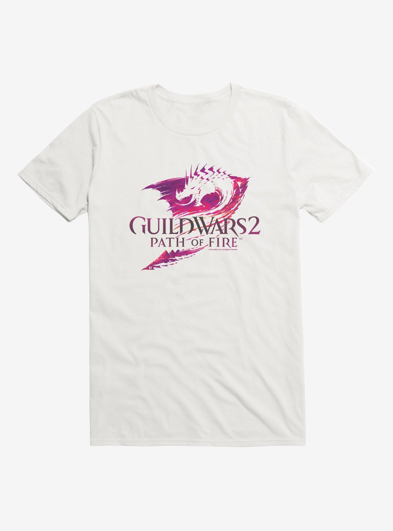 Guild Wars 2 Path Of Fire Logo T-Shirt, WHITE, hi-res