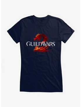 Guild Wars 2 Classic Dragon Logo Girls T-Shirt, NAVY, hi-res