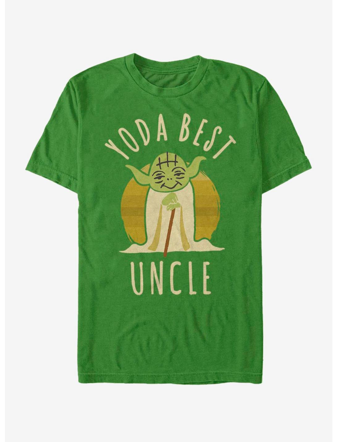 Star Wars Best Uncle Yoda Says T-Shirt, KELLY, hi-res