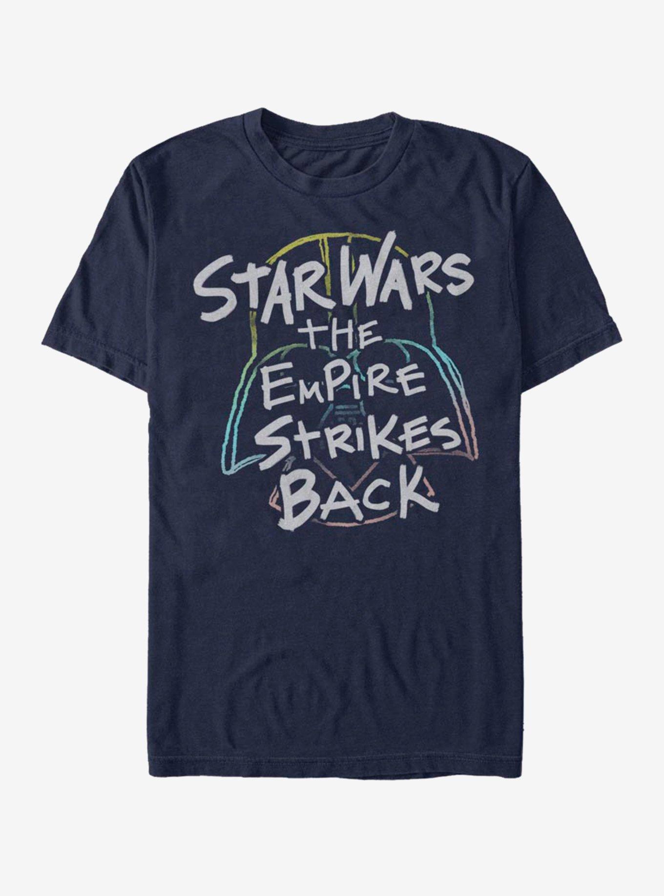 Star Wars Crayon Scratch T-Shirt, NAVY, hi-res