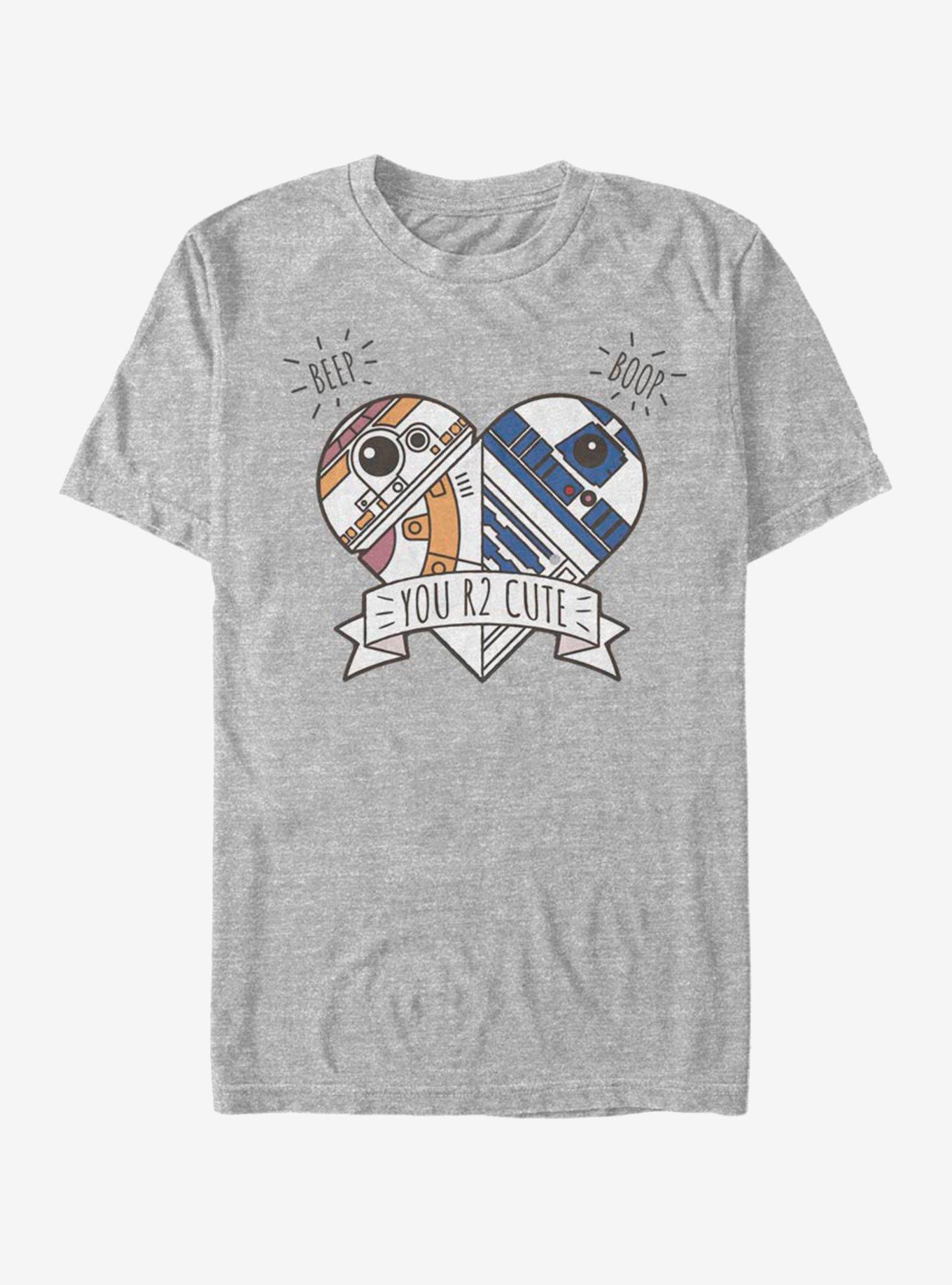 Star Wars BB-8 heart R2 T-Shirt, , hi-res
