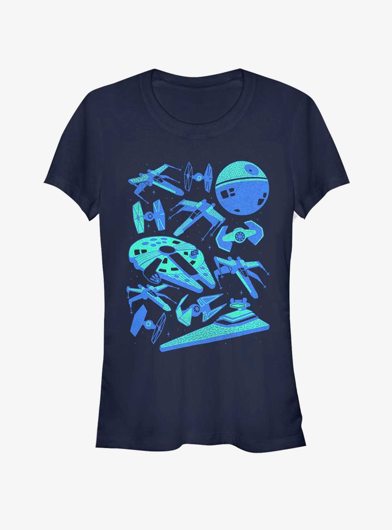 Star Wars Blue Ships Girls T-Shirt, , hi-res