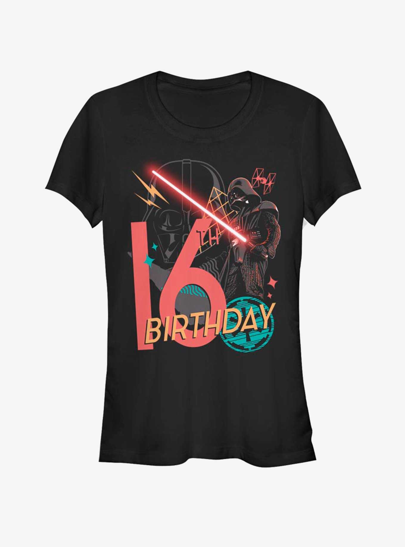 Star Wars Vader 16th B-Day Girls T-Shirt, , hi-res
