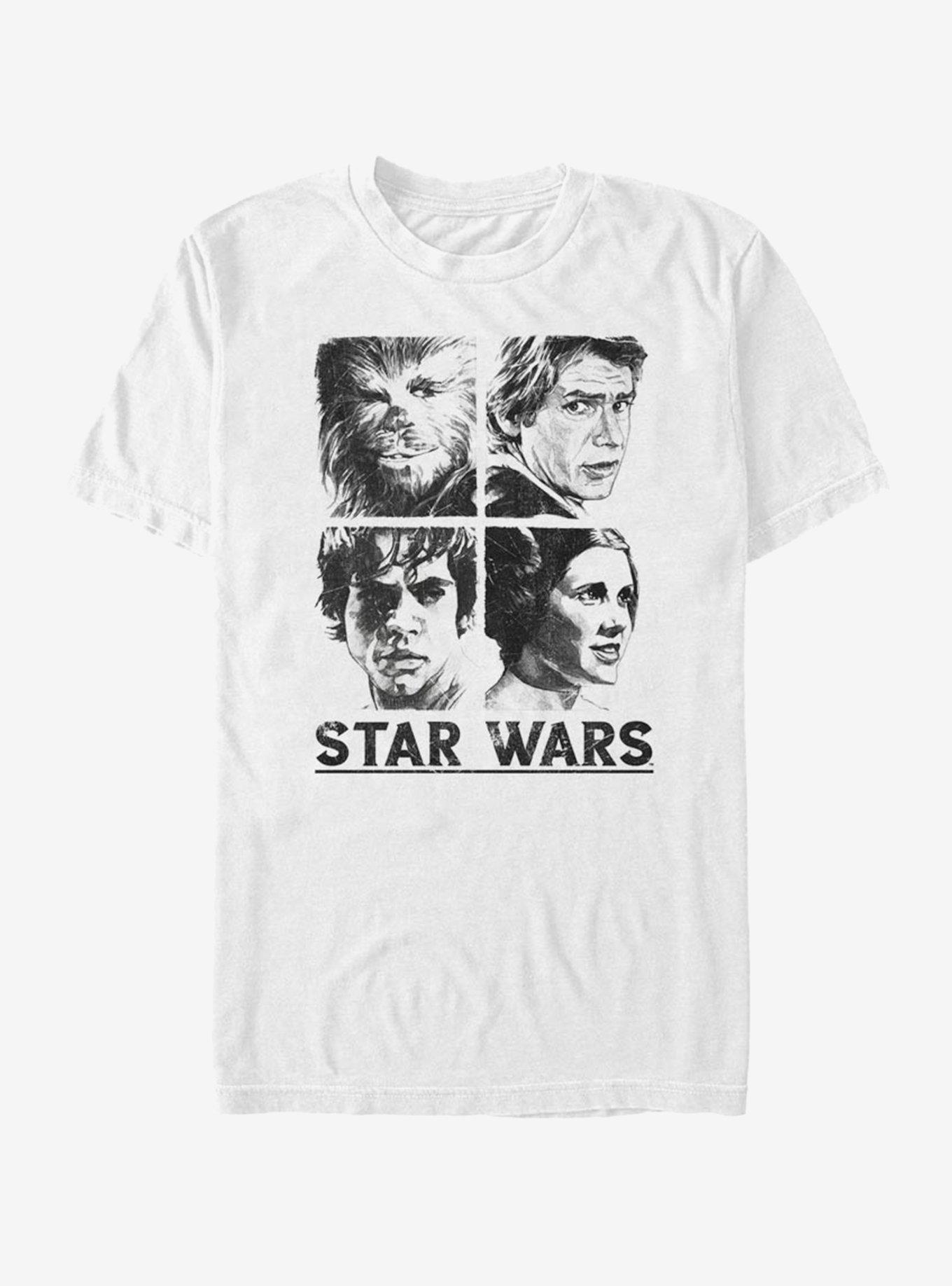 Star Wars Four Square T-Shirt, WHITE, hi-res