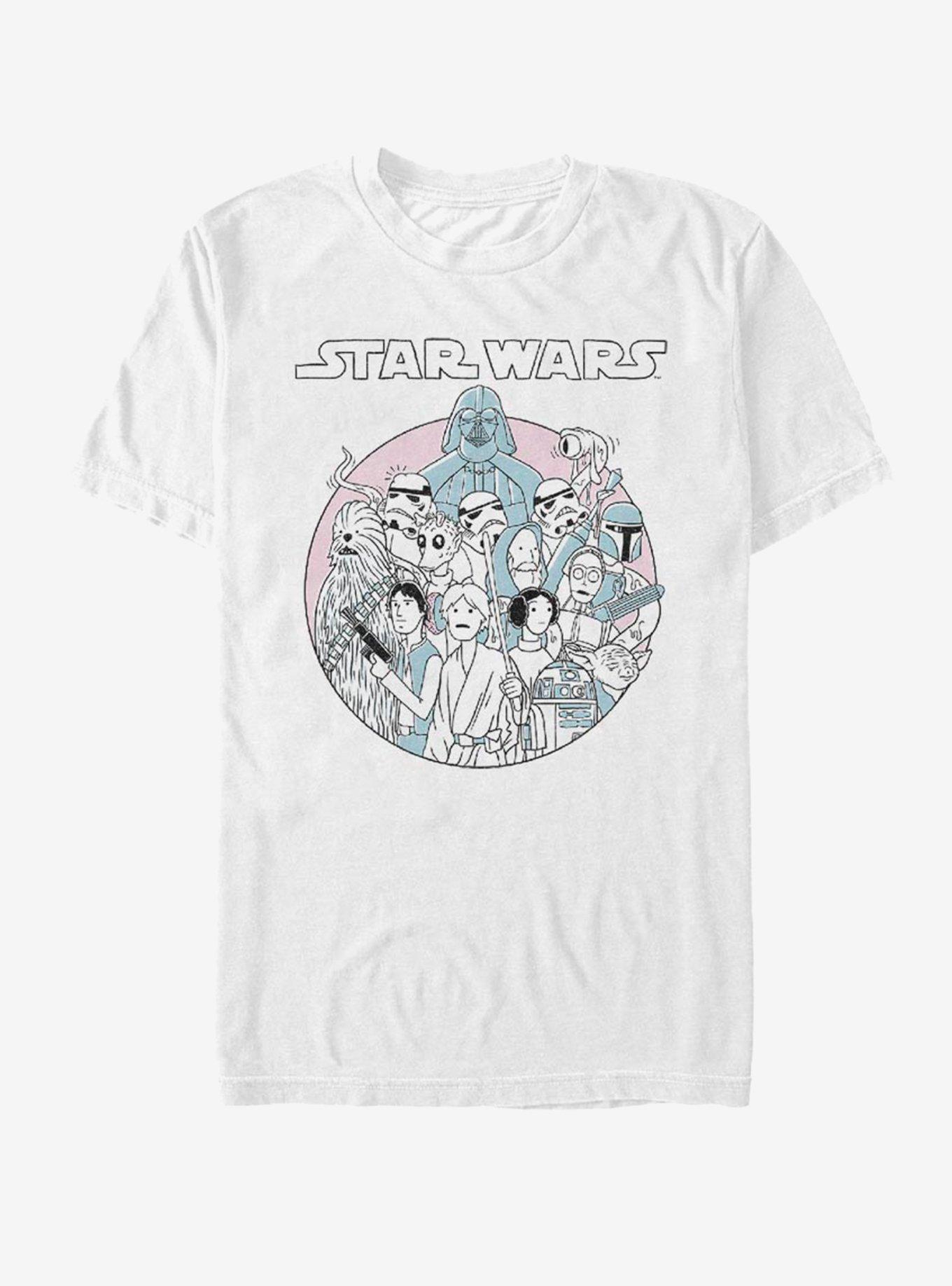 Star Wars Diagona Crew T-Shirt, WHITE, hi-res