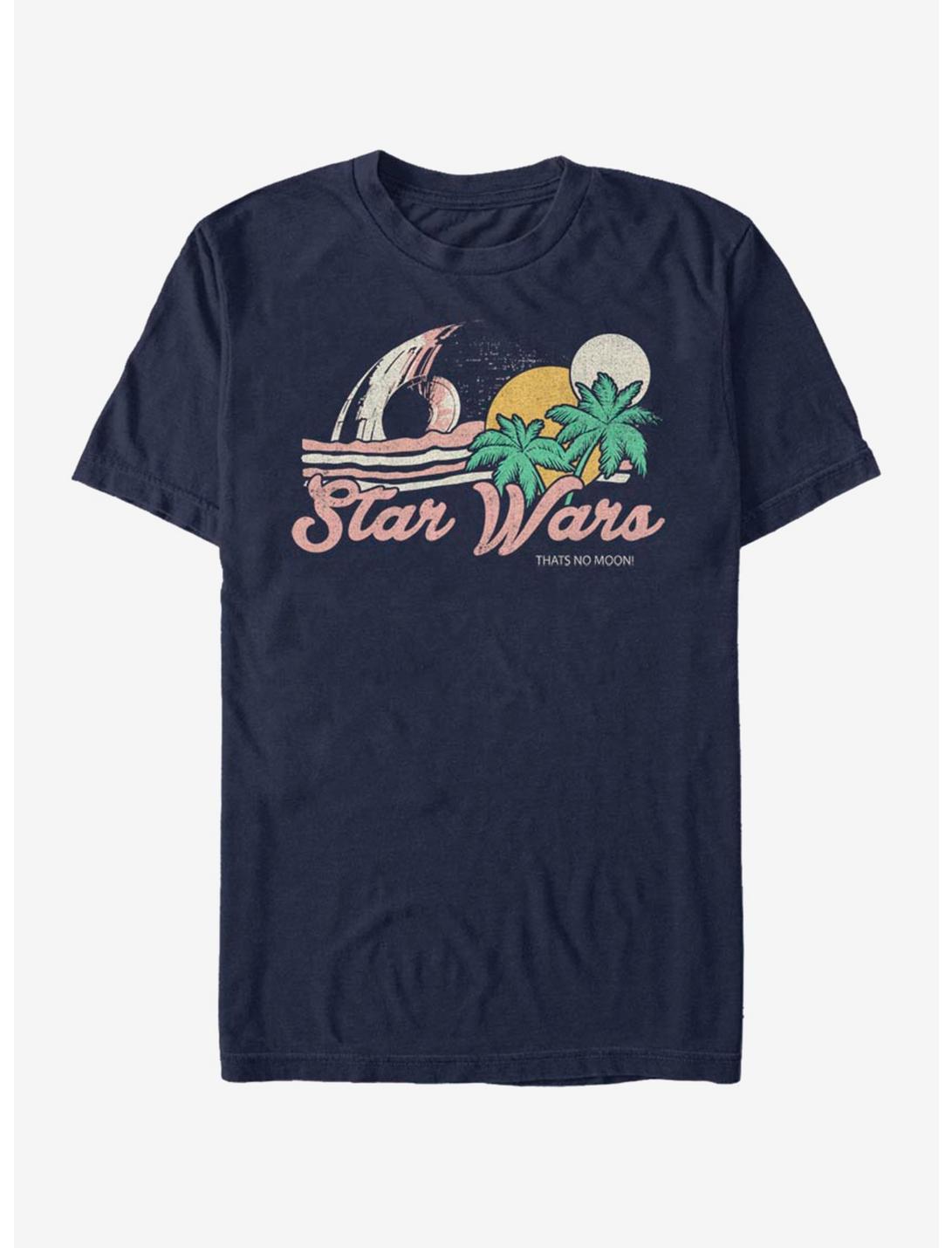 Star Wars Vintage Death Star Beach Back T-Shirt, NAVY, hi-res