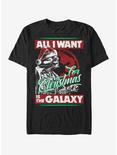 Star Wars Vader Xmas Galaxy T-Shirt, BLACK, hi-res
