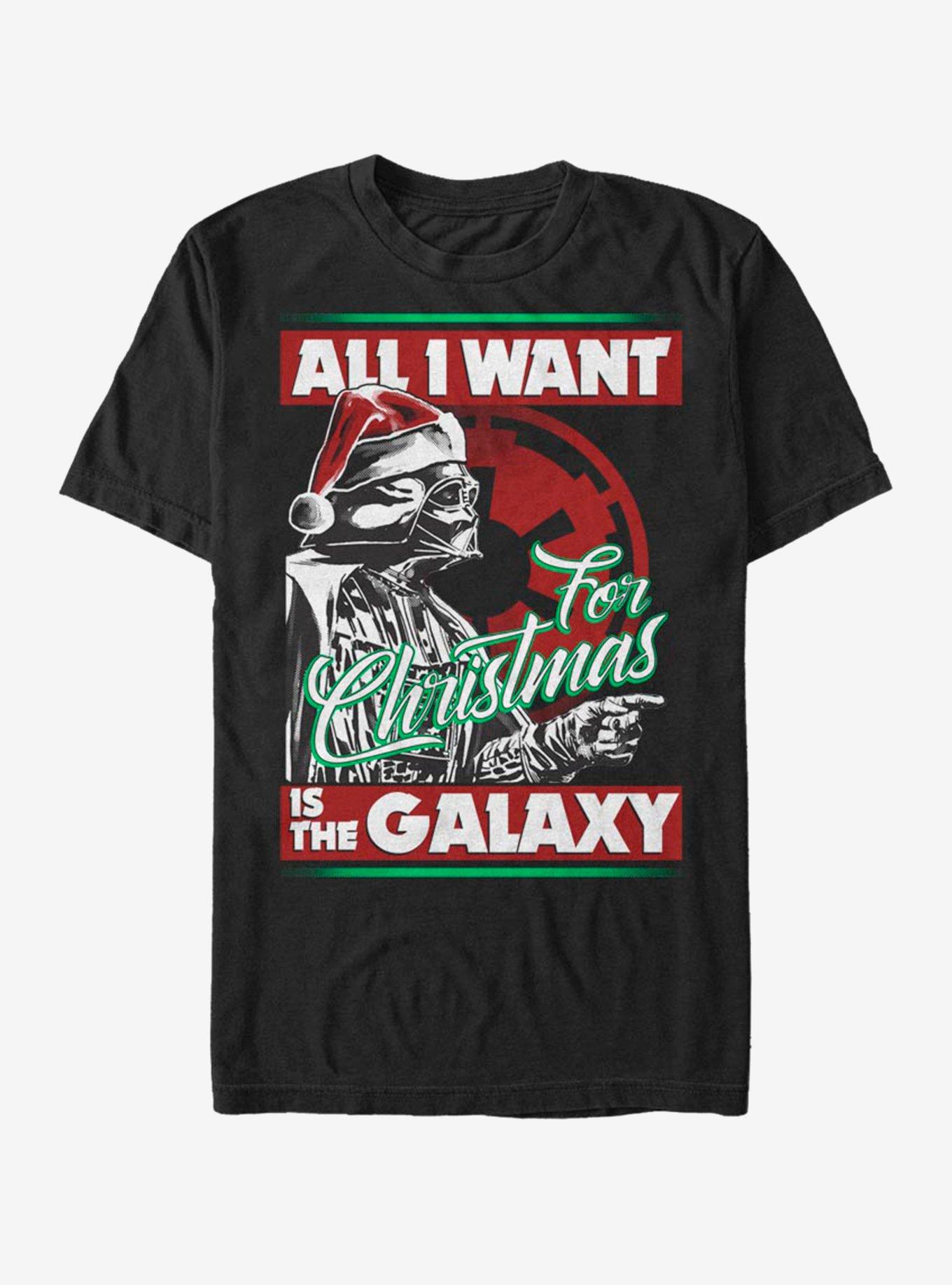 Star Wars Vader Xmas Galaxy T-Shirt, , hi-res
