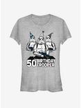 Star Wars Birthday Trooper Fifty Girls T-Shirt, ATH HTR, hi-res