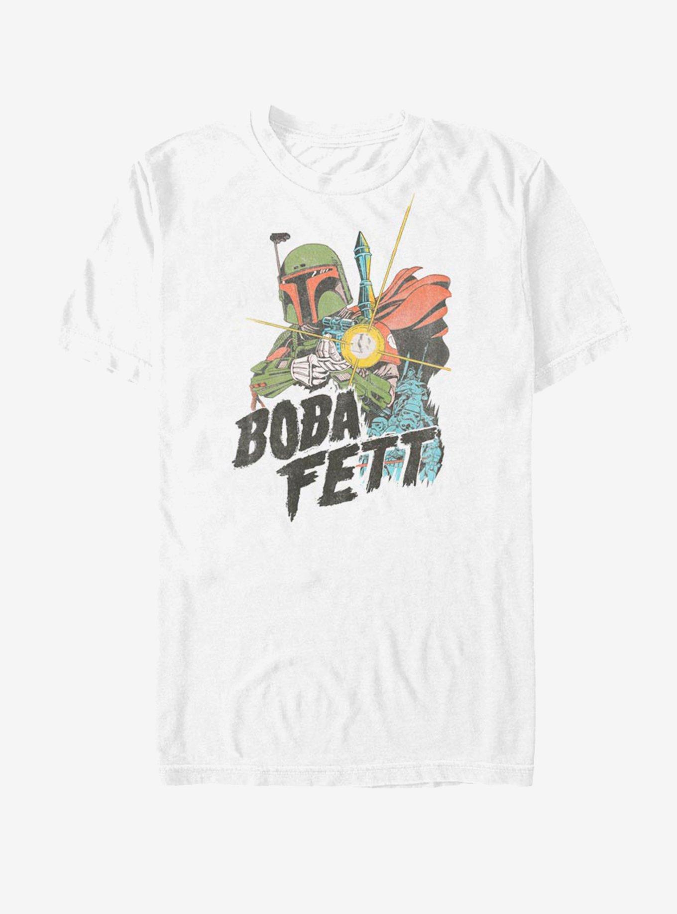 Star Wars Retro Boba T-Shirt, WHITE, hi-res