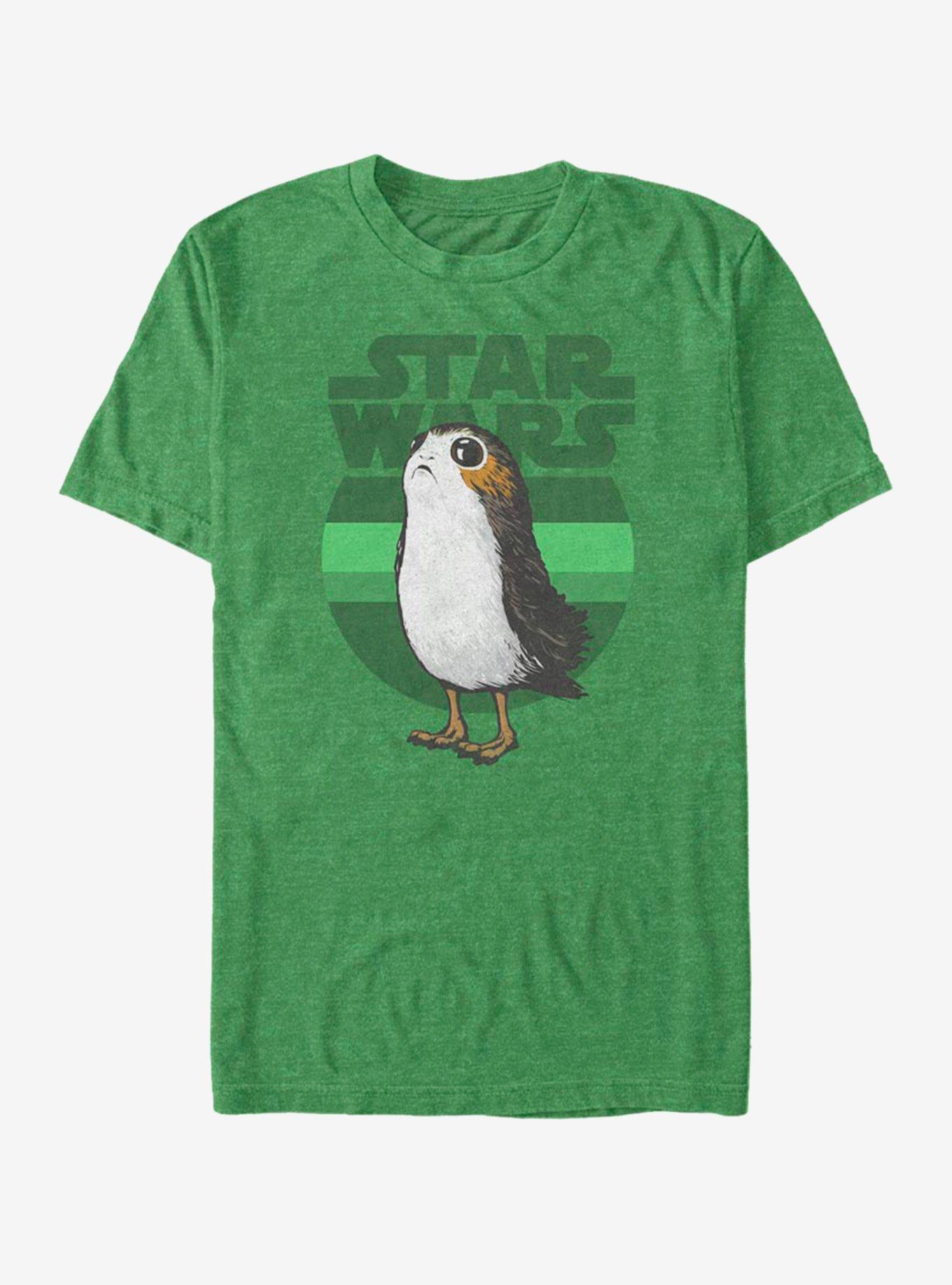 Star Wars Porg Simple Green T-Shirt, KEL HTR, hi-res