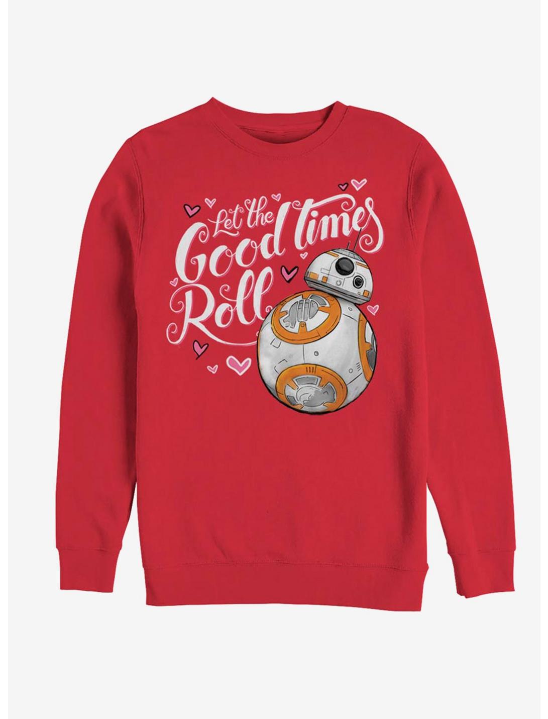 Star Wars Good Times Heart Sweatshirt, RED, hi-res