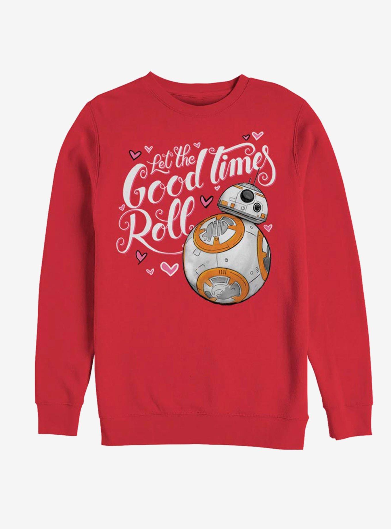 Star Wars Good Times Heart Sweatshirt, RED, hi-res