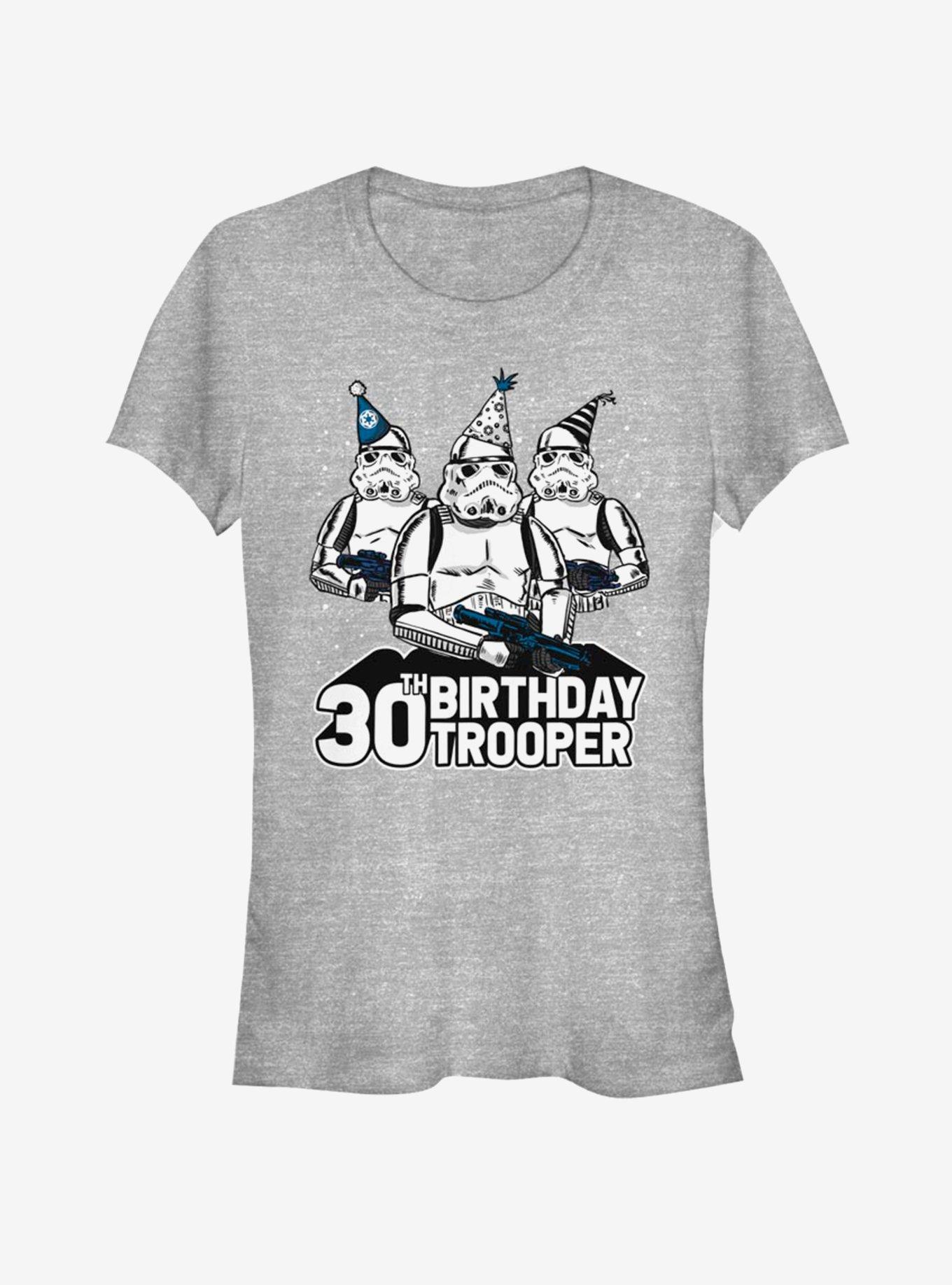 Star Wars Birthday Trooper Thirty Girls T-Shirt, ATH HTR, hi-res