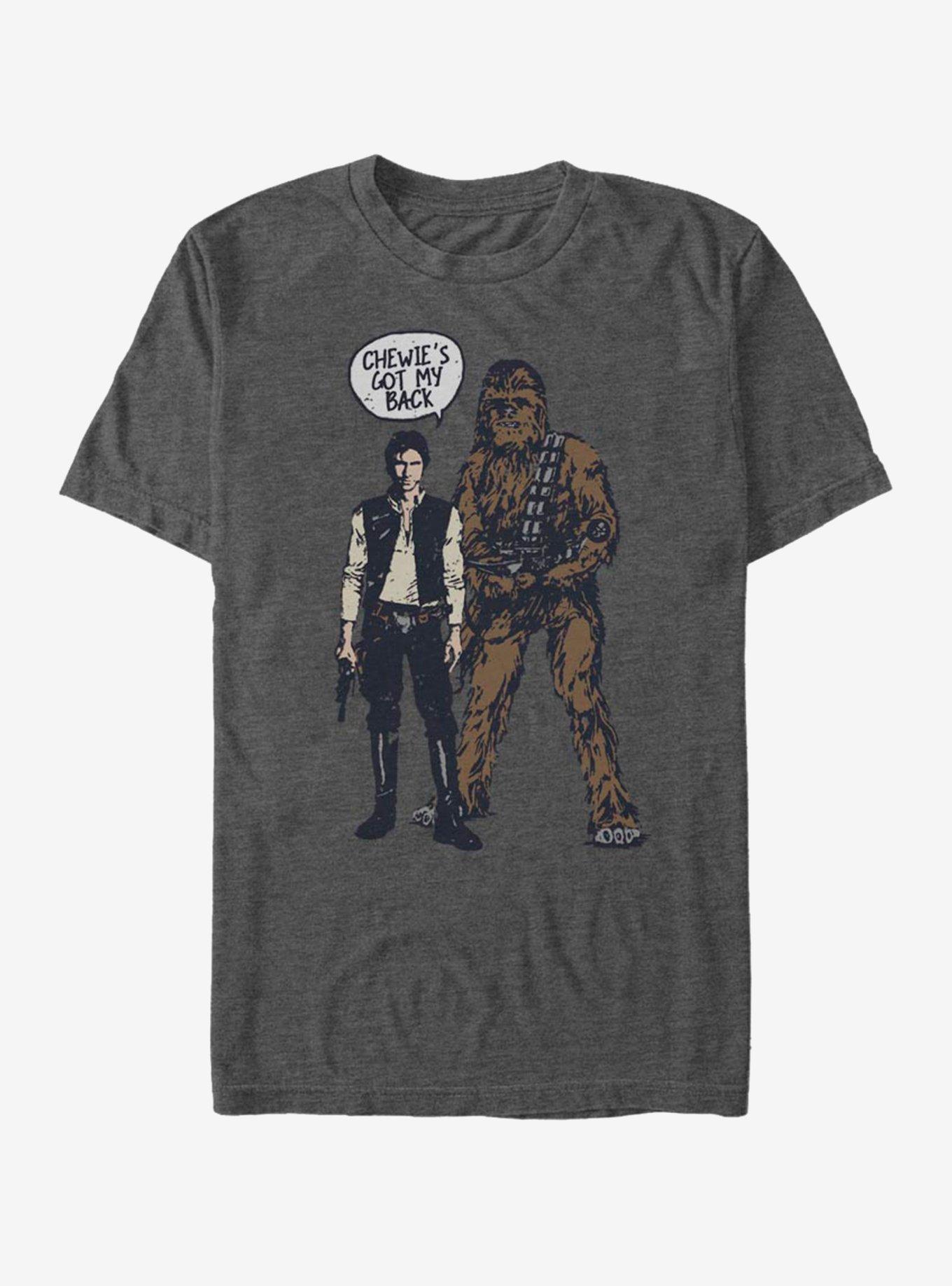 Star Wars Mah Back T-Shirt, CHAR HTR, hi-res