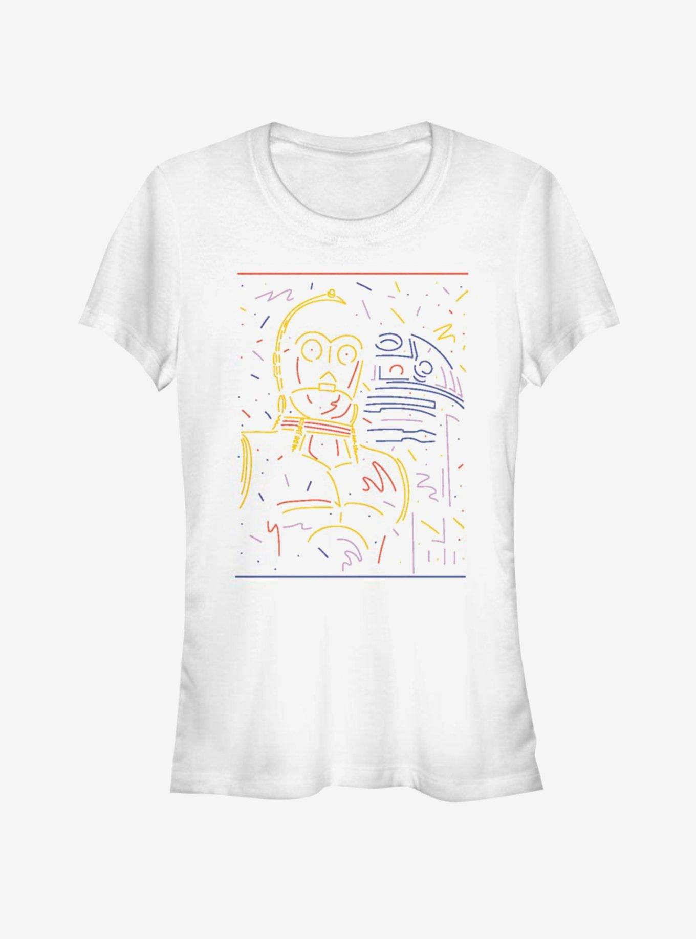 Star Wars Brobots Girls T-Shirt, WHITE, hi-res