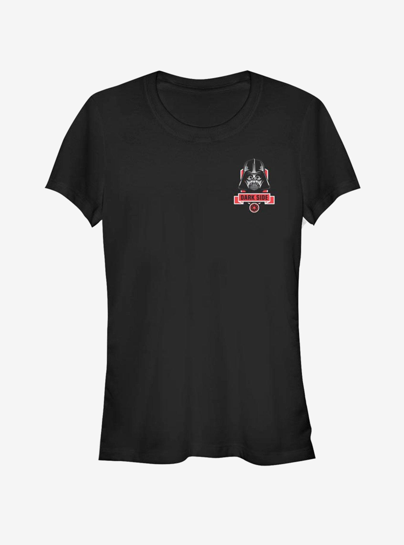 Star Wars Vader Badges Girls T-Shirt, BLACK, hi-res