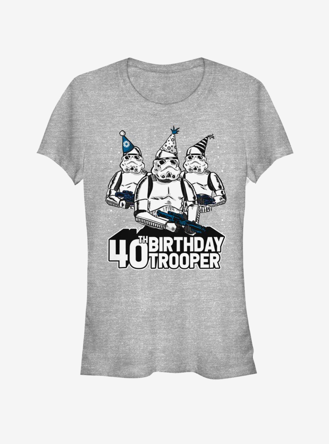 Star Wars Birthday Trooper Fourty Girls T-Shirt, ATH HTR, hi-res