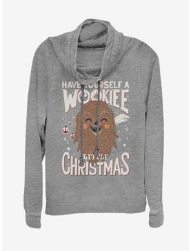 Star Wars Wookiee Christmas Cowl Neck Long-Sleeve Girls Top, , hi-res