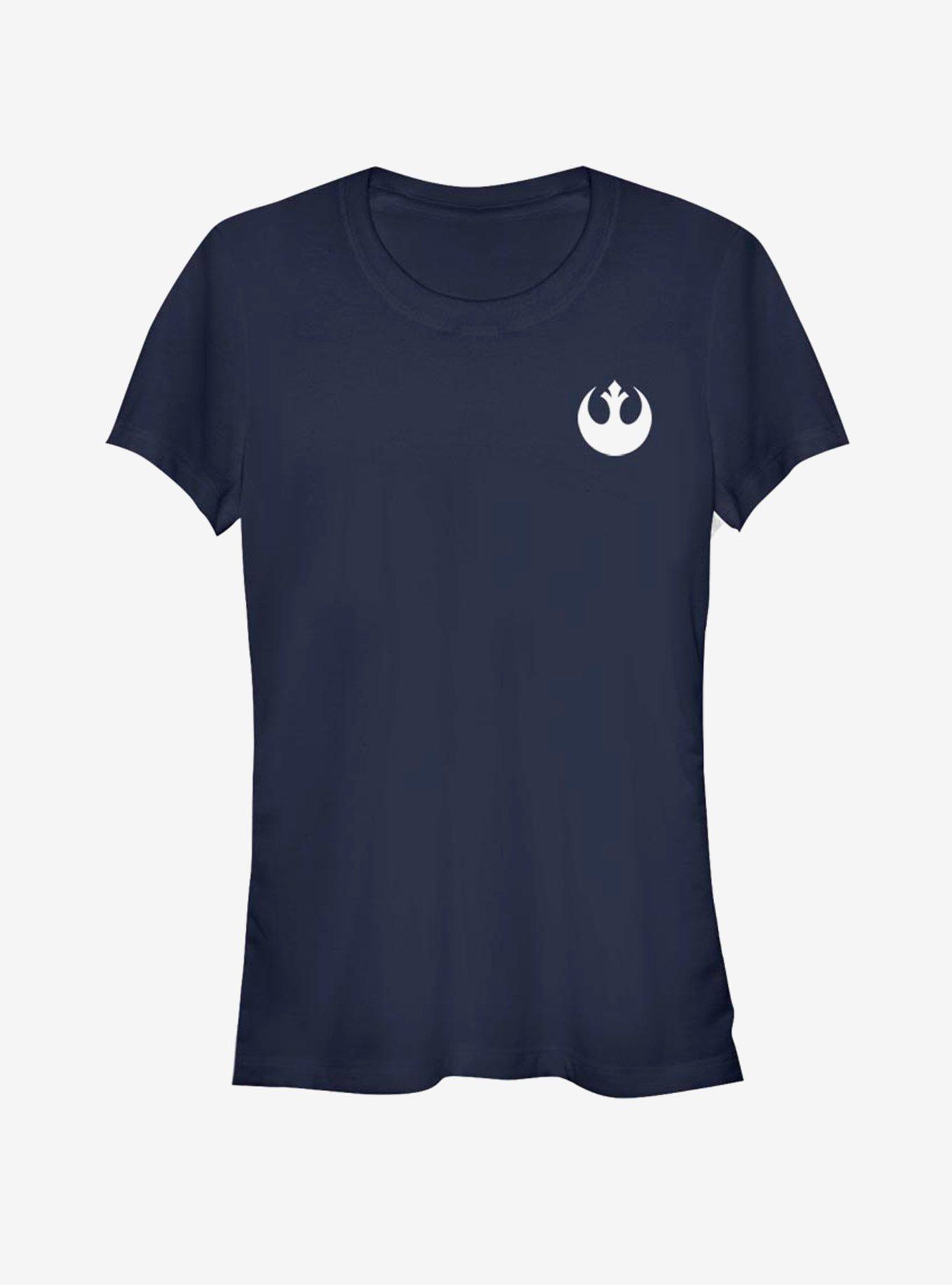 Star Wars Rebel Chest Girls T-Shirt, NAVY, hi-res