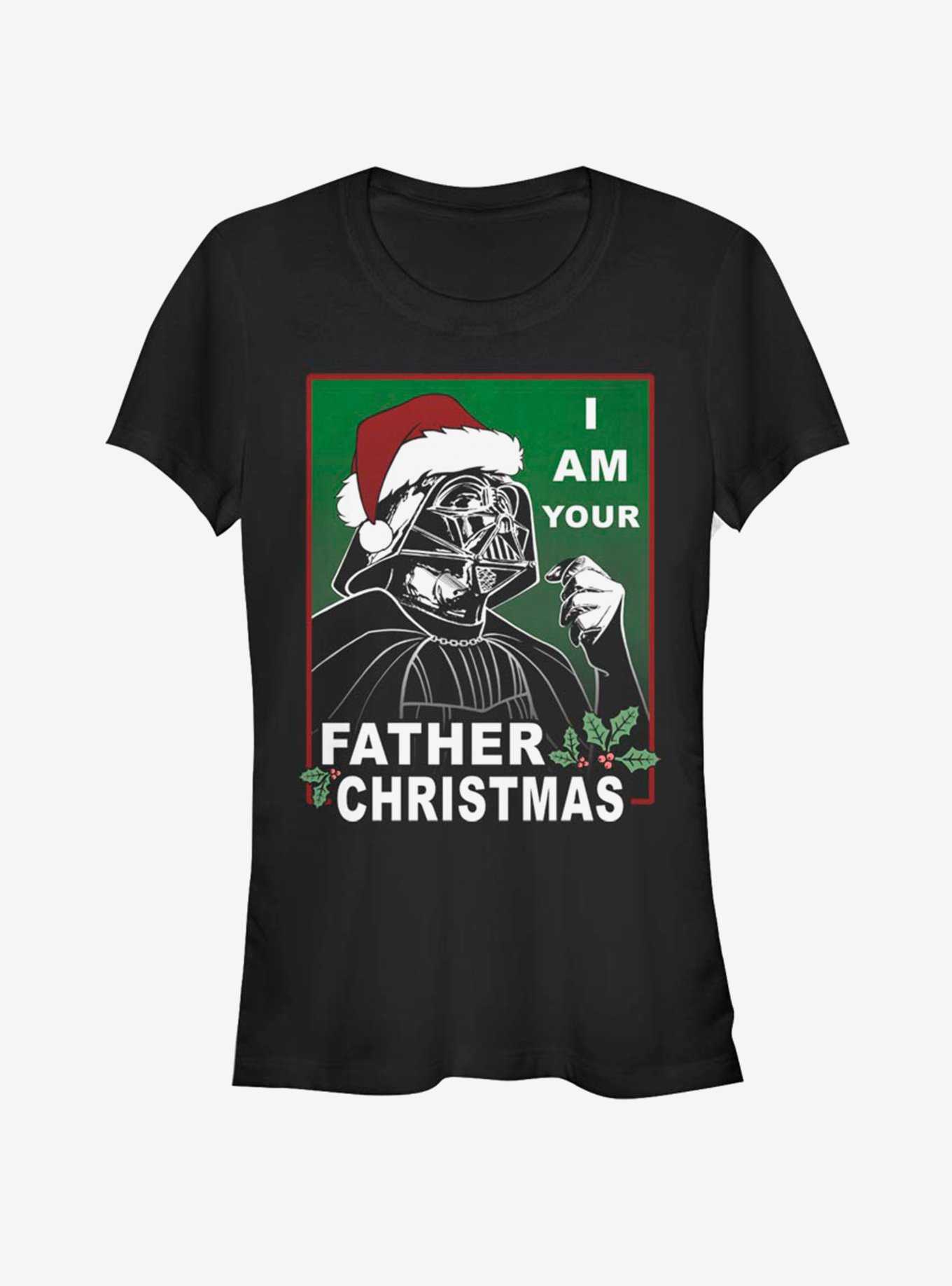 Star Wars Santa Vader Father Christmas Girls T-Shirt, , hi-res