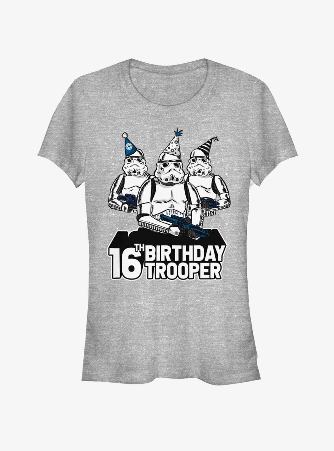 Star Wars Birthday Trooper Sixteenth Girls T-Shirt, , hi-res