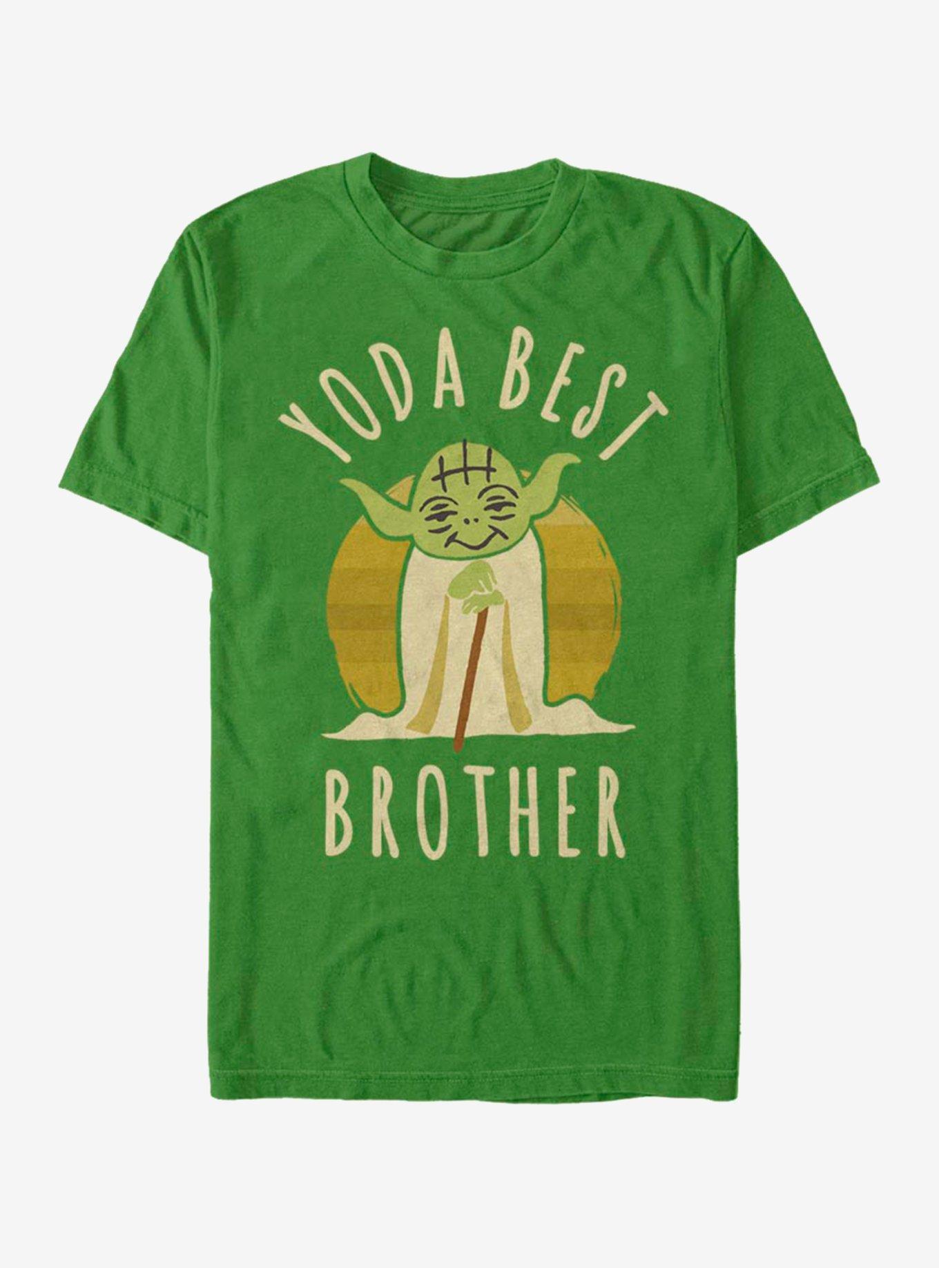 Star Wars Best Brother Yoda Says T-Shirt, KELLY, hi-res