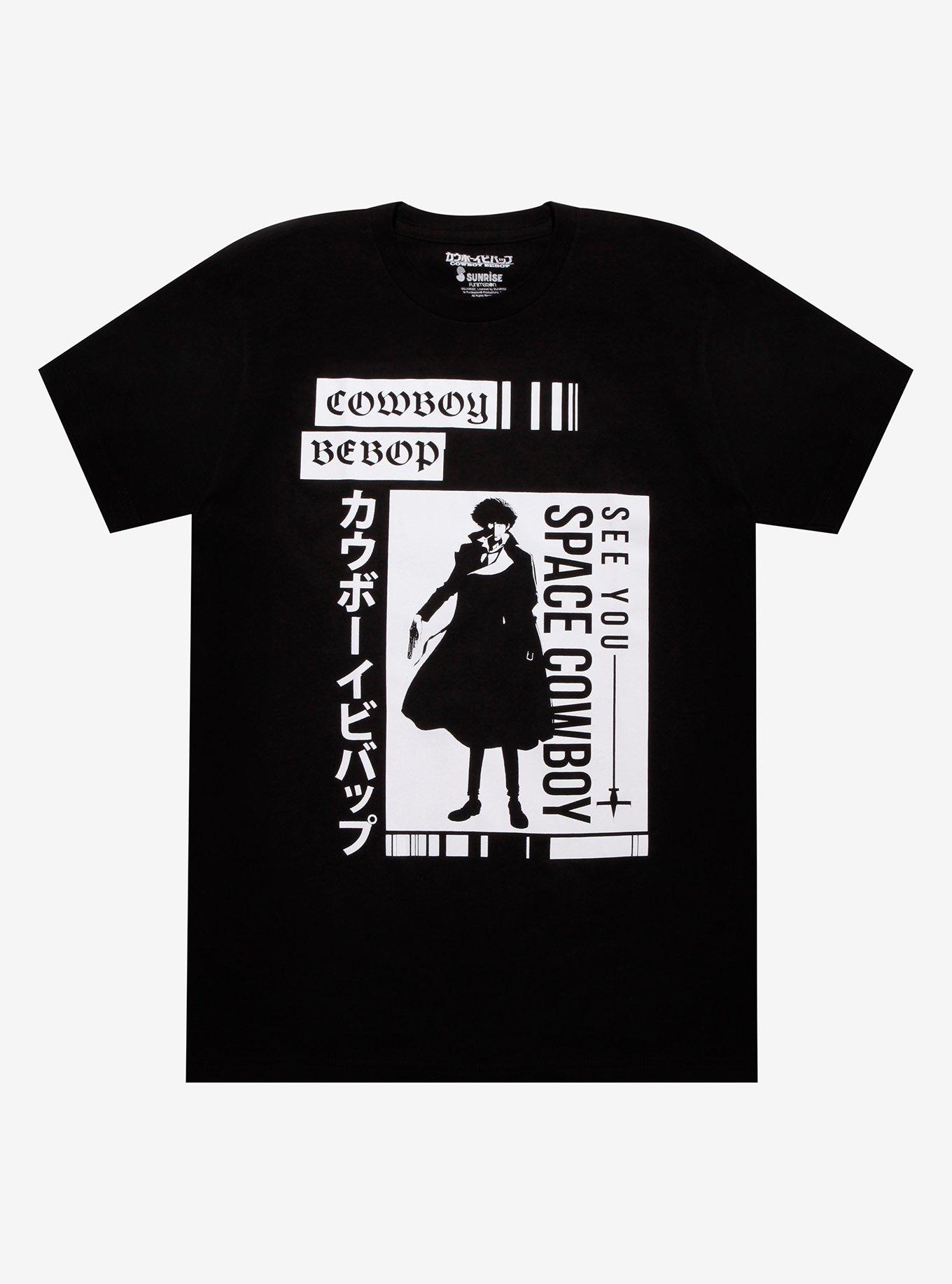 Cowboy Bebop Black & White Spike Squares T-Shirt | Hot Topic