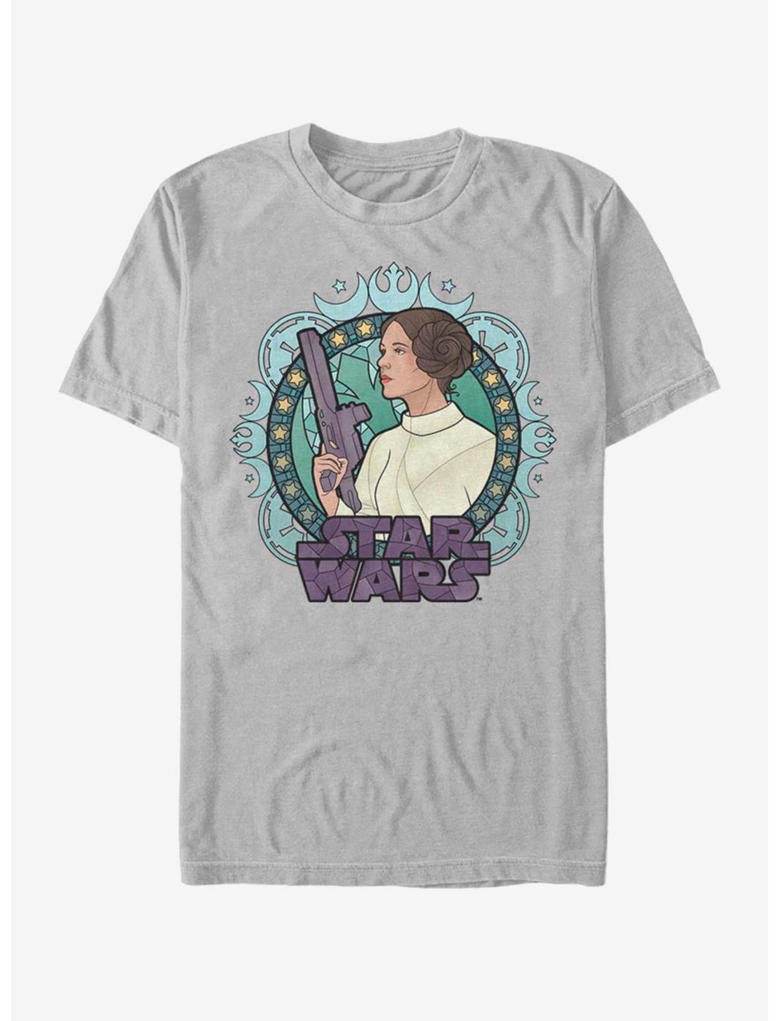 Star Wars Leia Glass T-Shirt, SILVER, hi-res