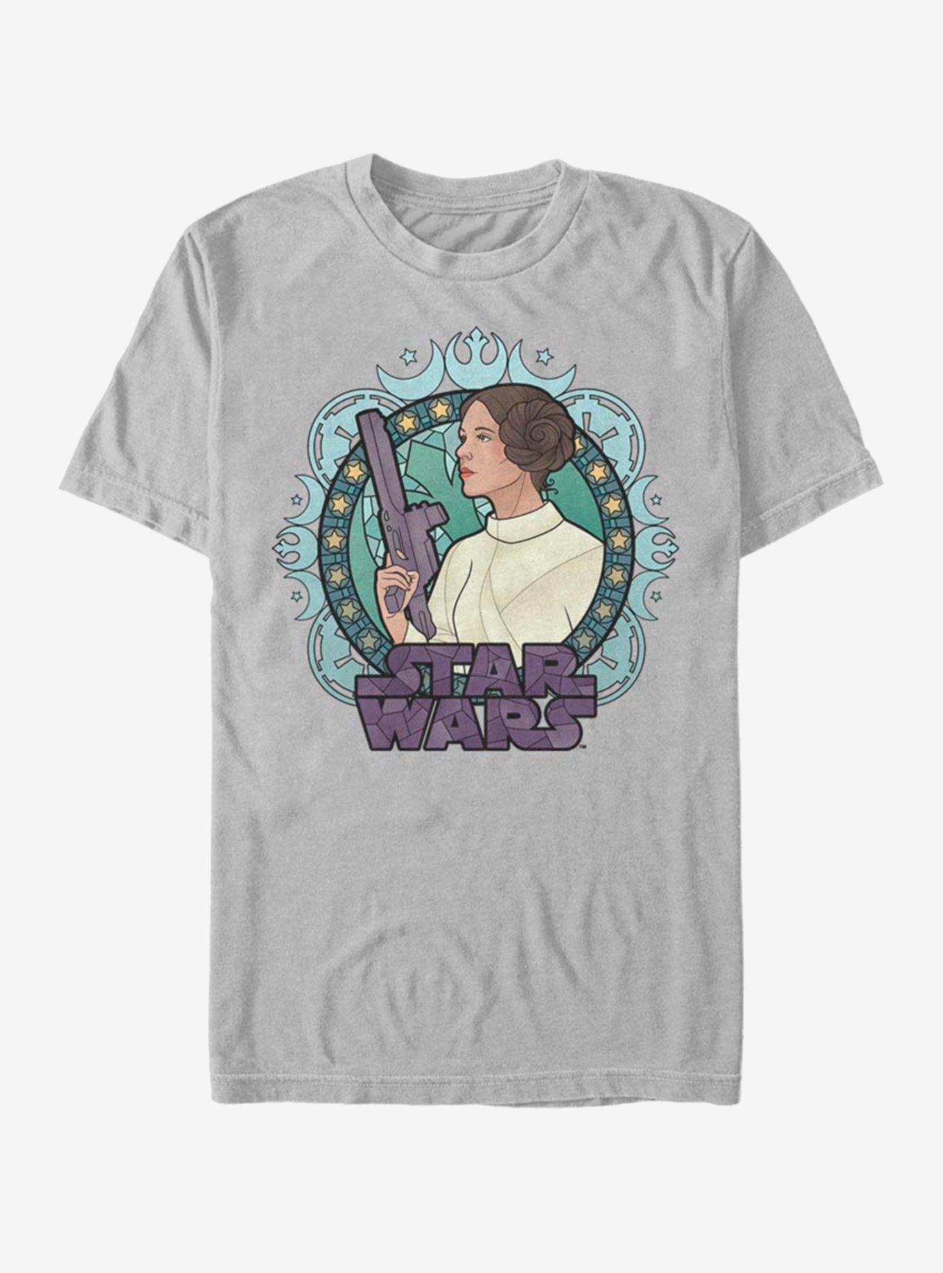 Star Wars Leia Glass T-Shirt, SILVER, hi-res