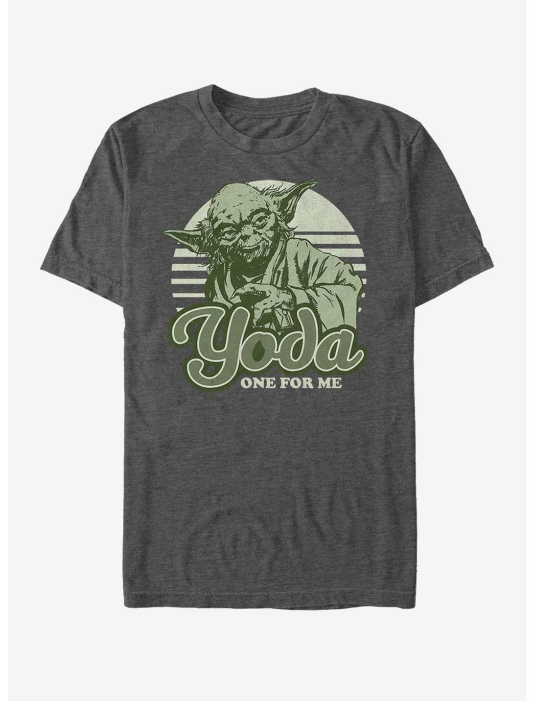 Star Wars Yoda One Retro T-Shirt, CHAR HTR, hi-res