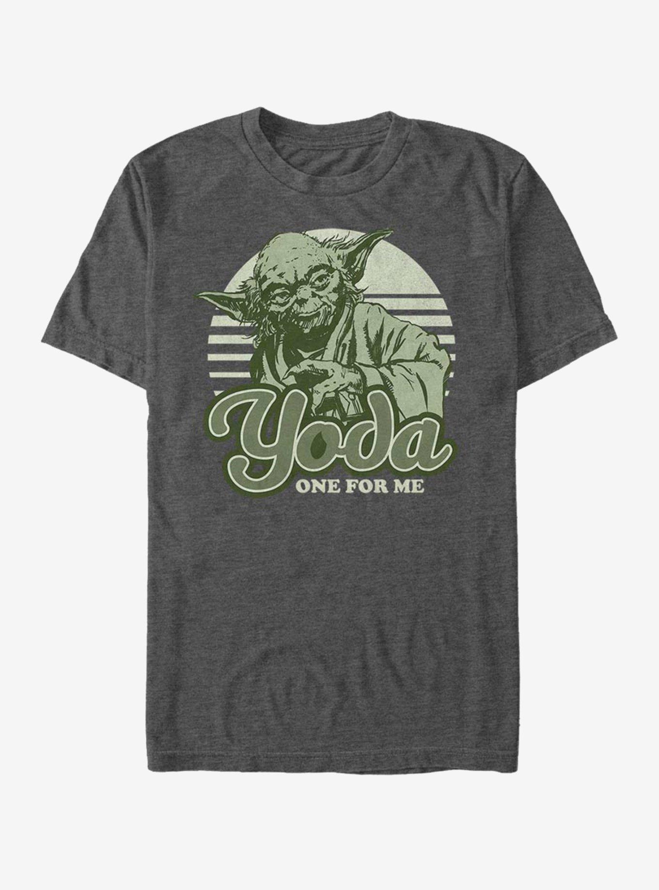 Star Wars Yoda One Retro T-Shirt, CHAR HTR, hi-res