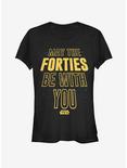 Star Wars Forties Be With You Girls T-Shirt, BLACK, hi-res