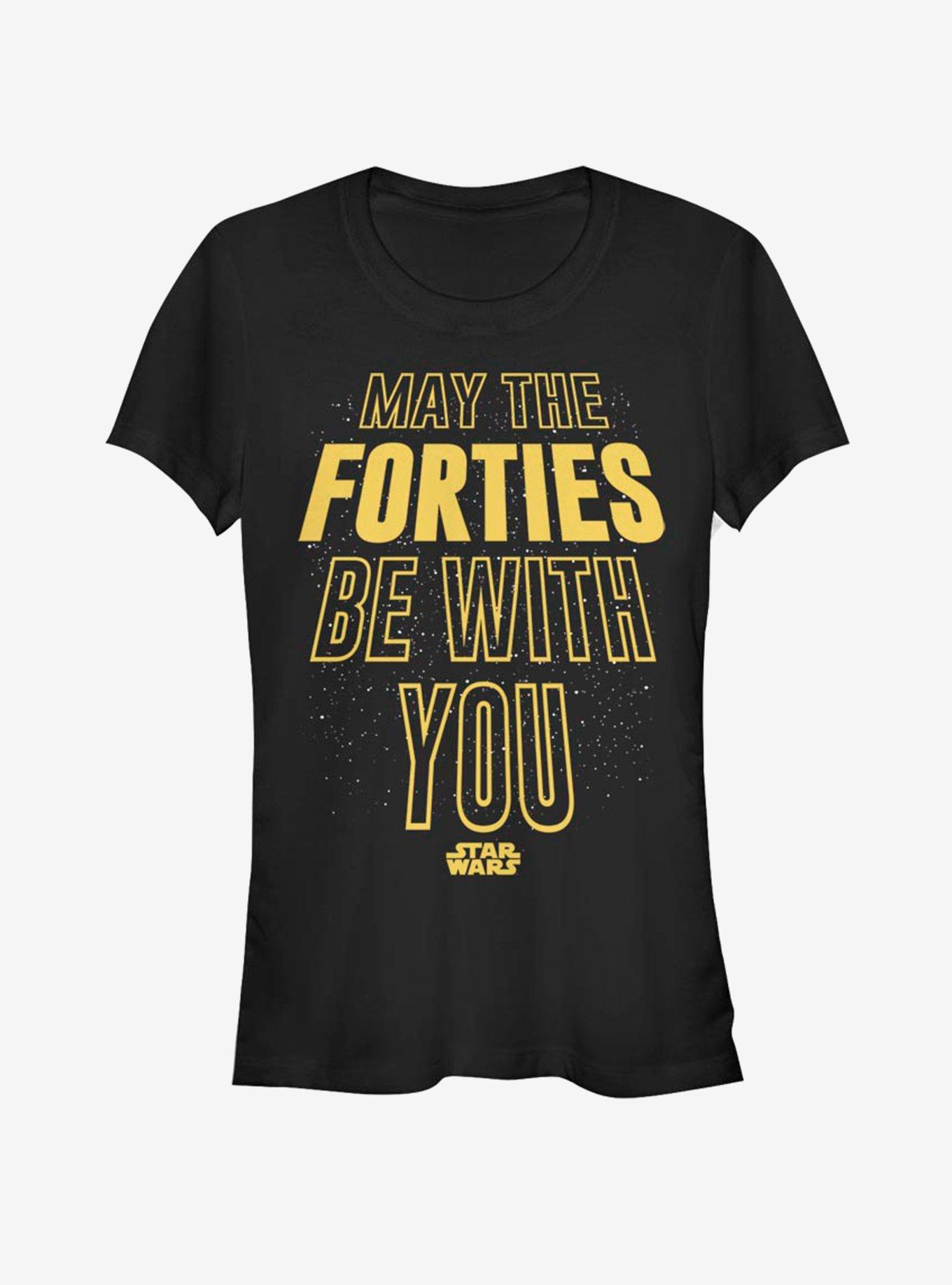 Star Wars Forties Be With You Girls T-Shirt, BLACK, hi-res