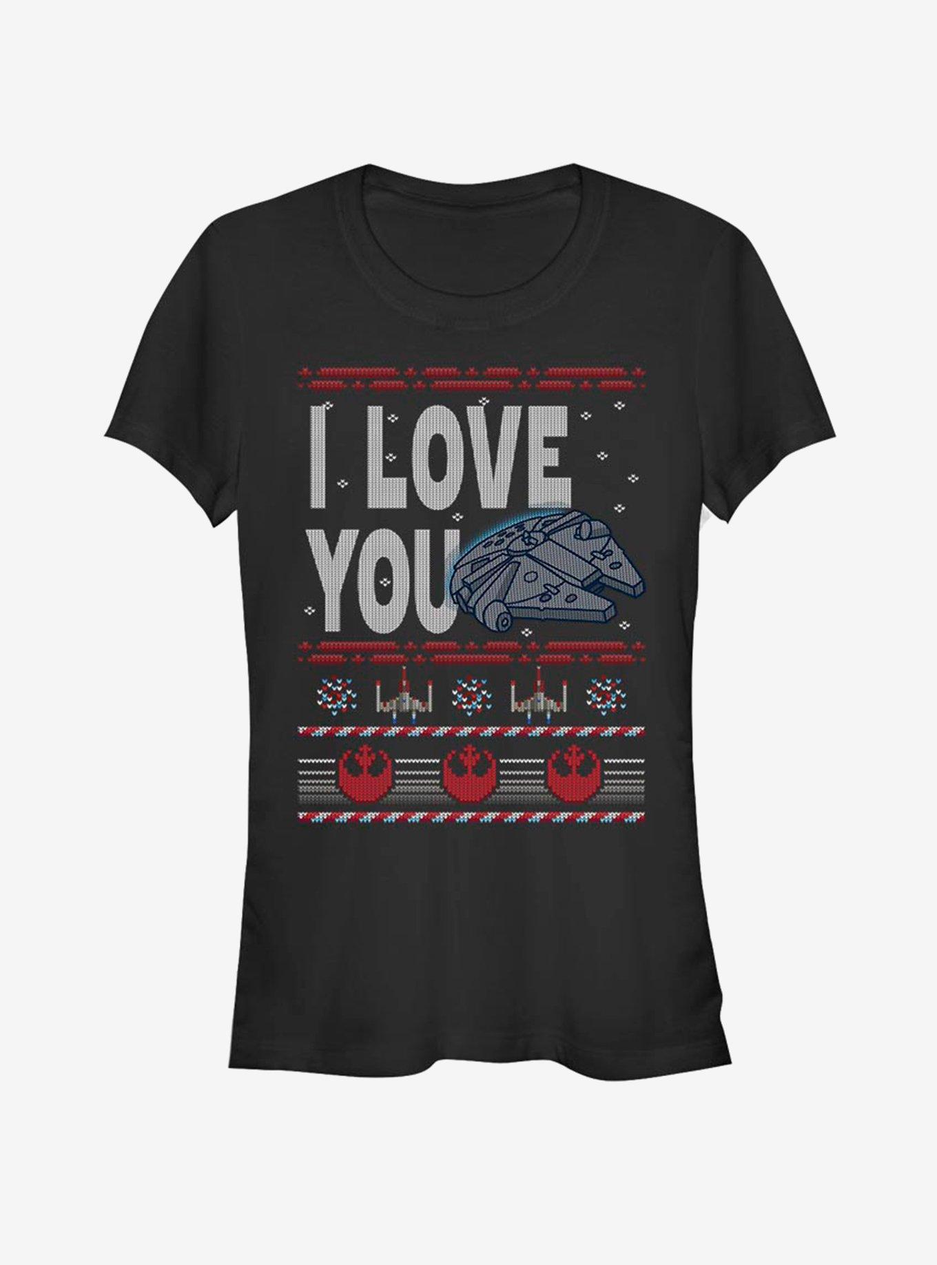 Star Wars Ugly Love Girls T-Shirt, BLACK, hi-res