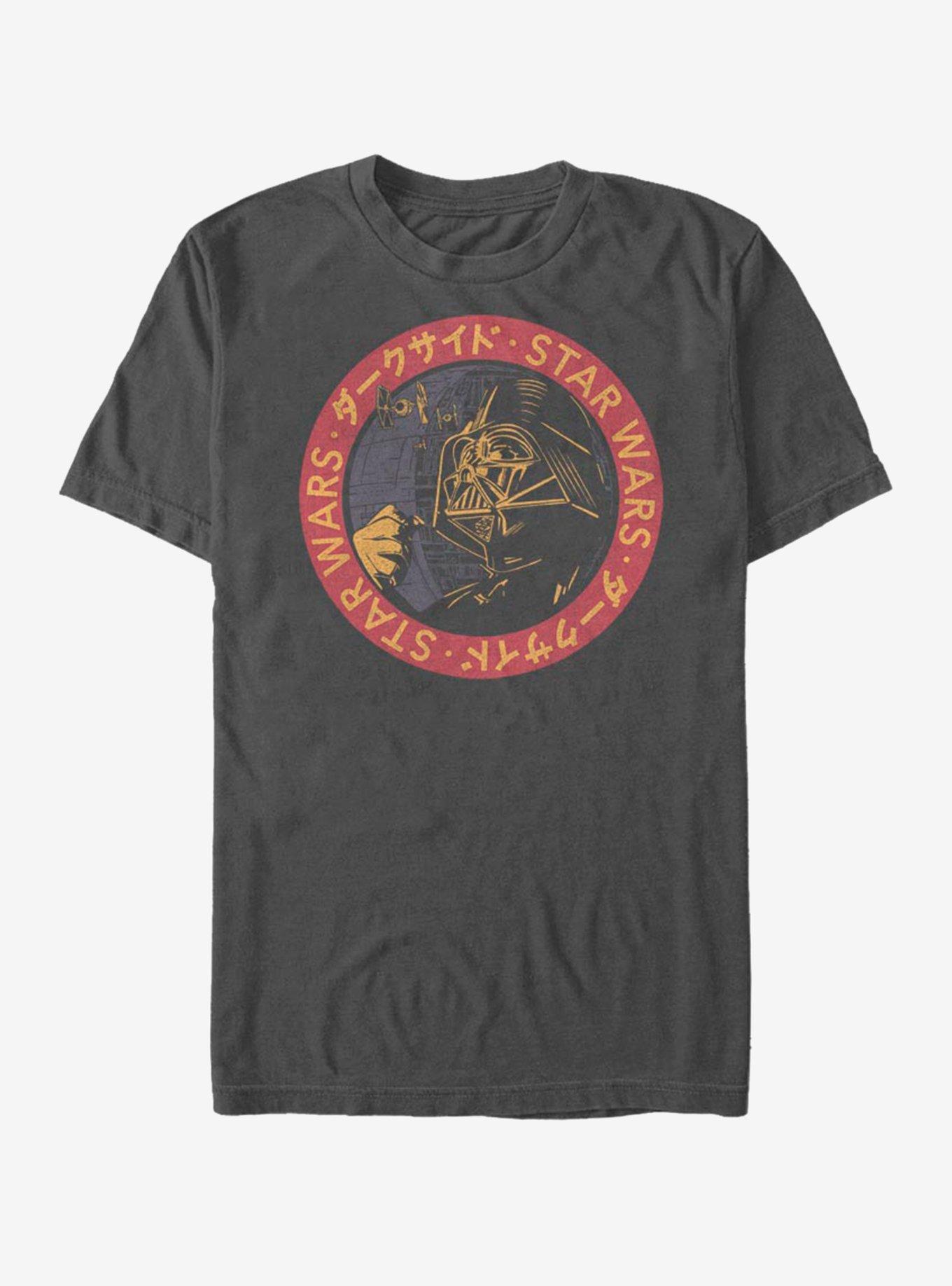 Star Wars Darth Japanese Text T-Shirt, CHARCOAL, hi-res