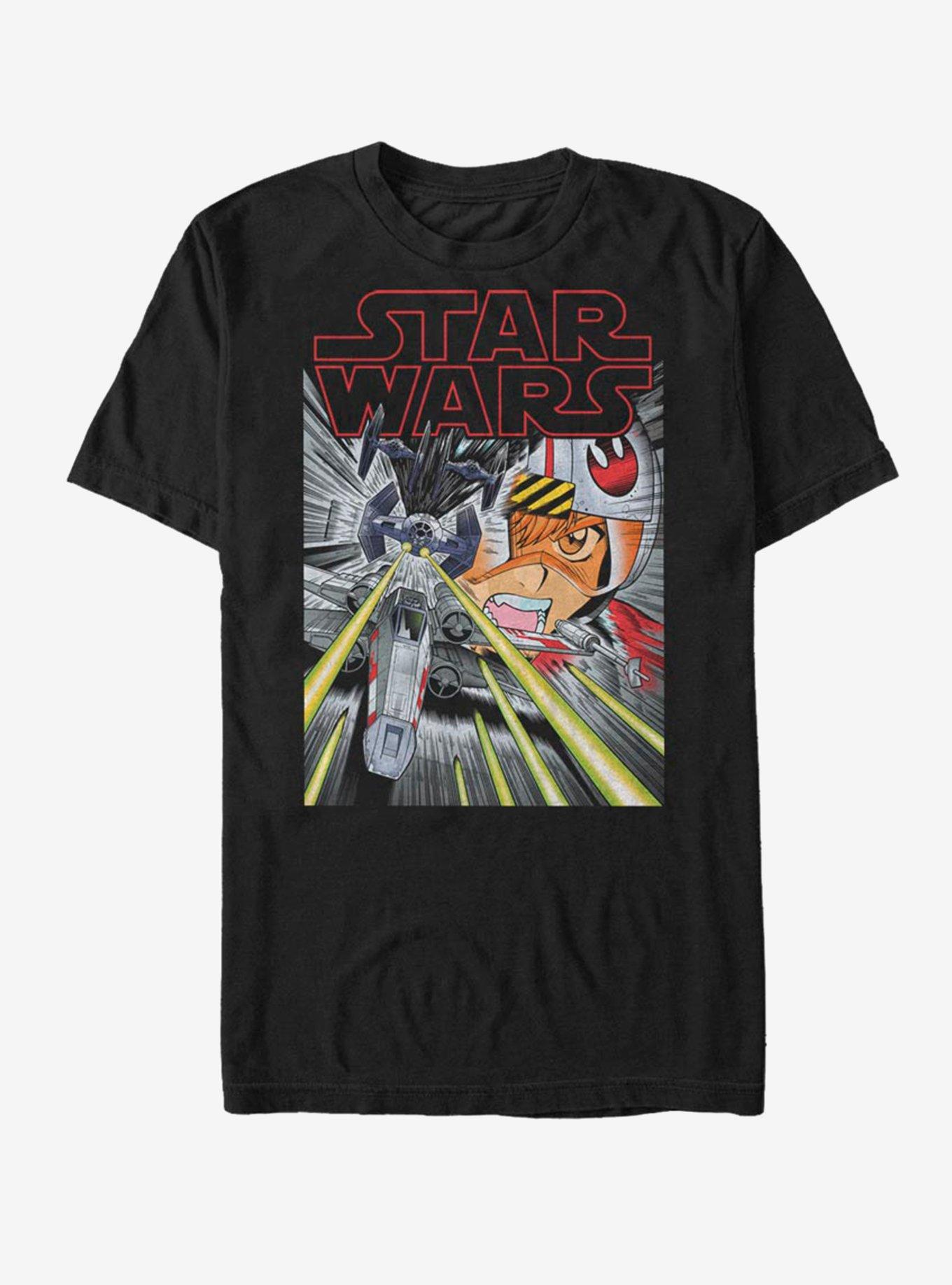 Star Wars Manga Star T-Shirt, BLACK, hi-res