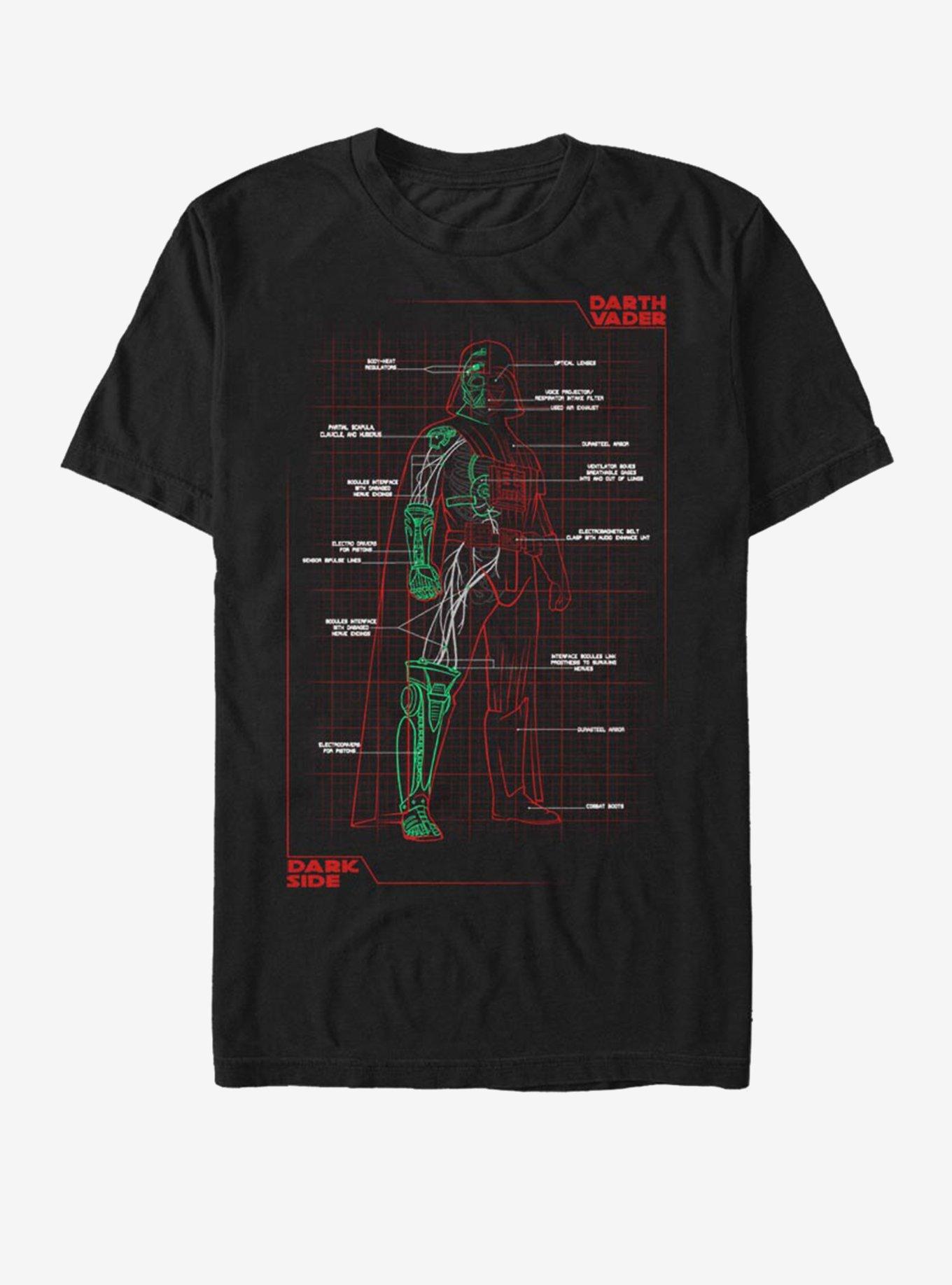 Star Wars Vader Schematic T-Shirt, , hi-res