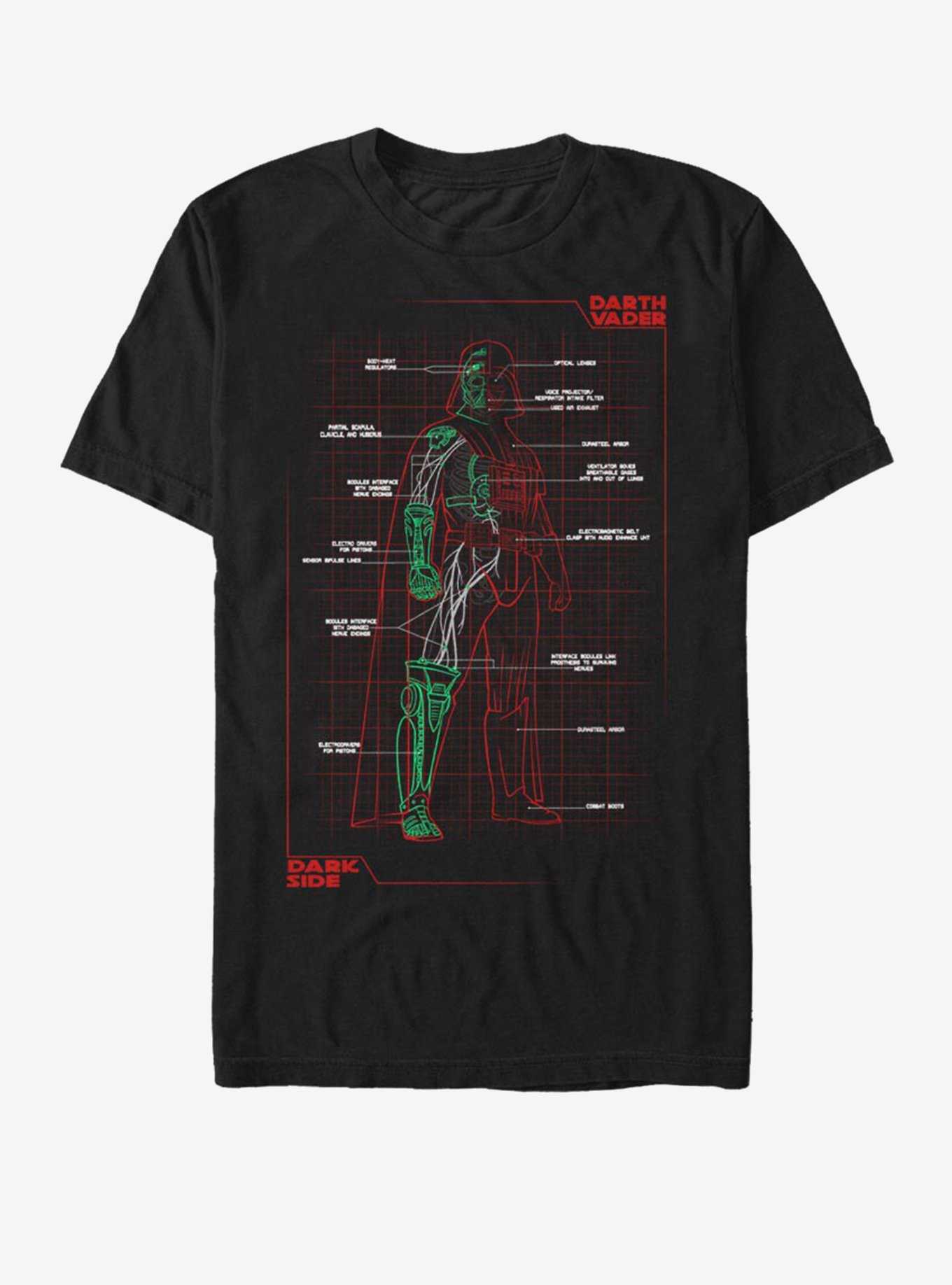 Star Wars Vader Schematic T-Shirt, , hi-res