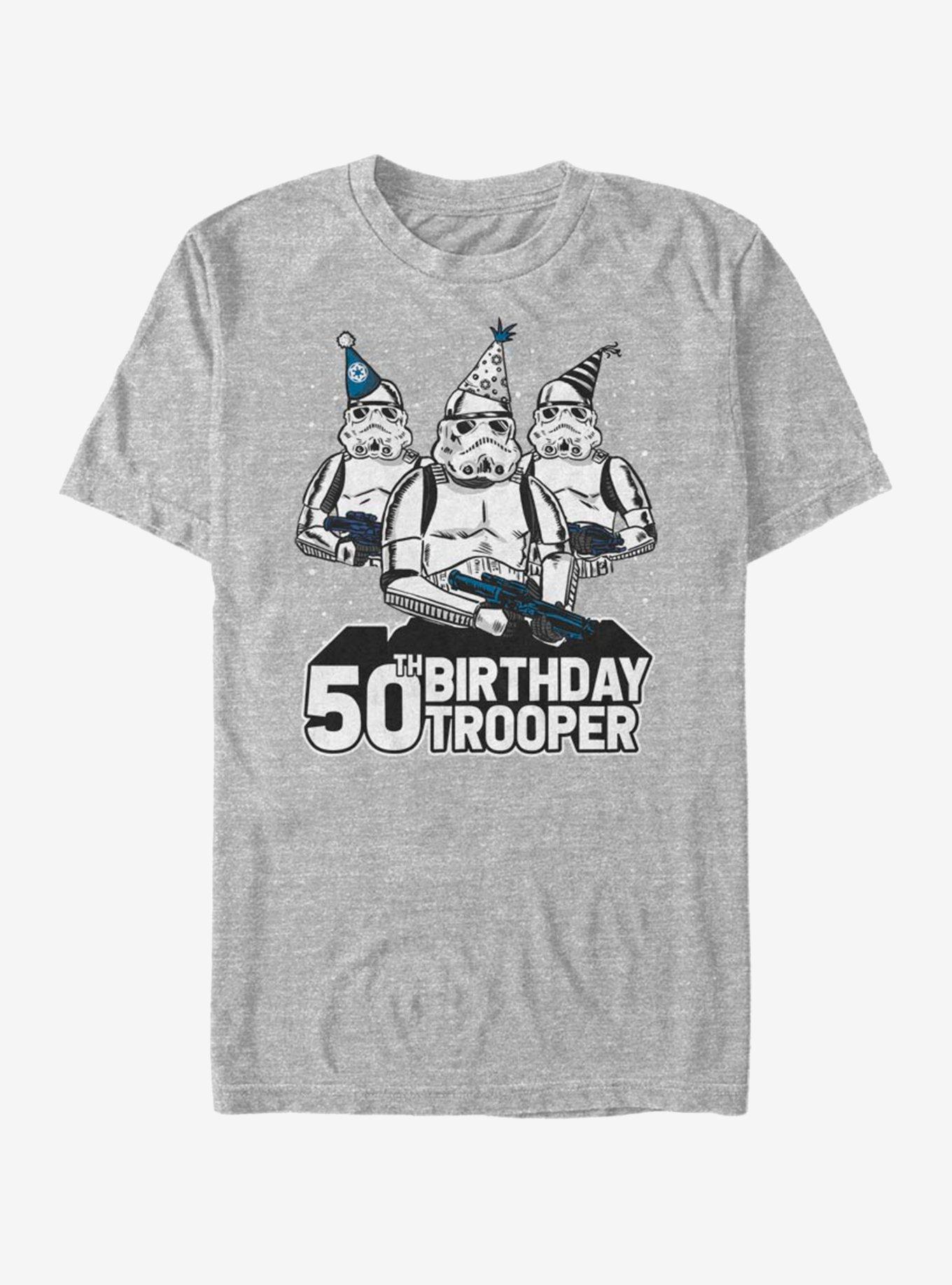 Star Wars Birthday Trooper Fifty T-Shirt, ATH HTR, hi-res