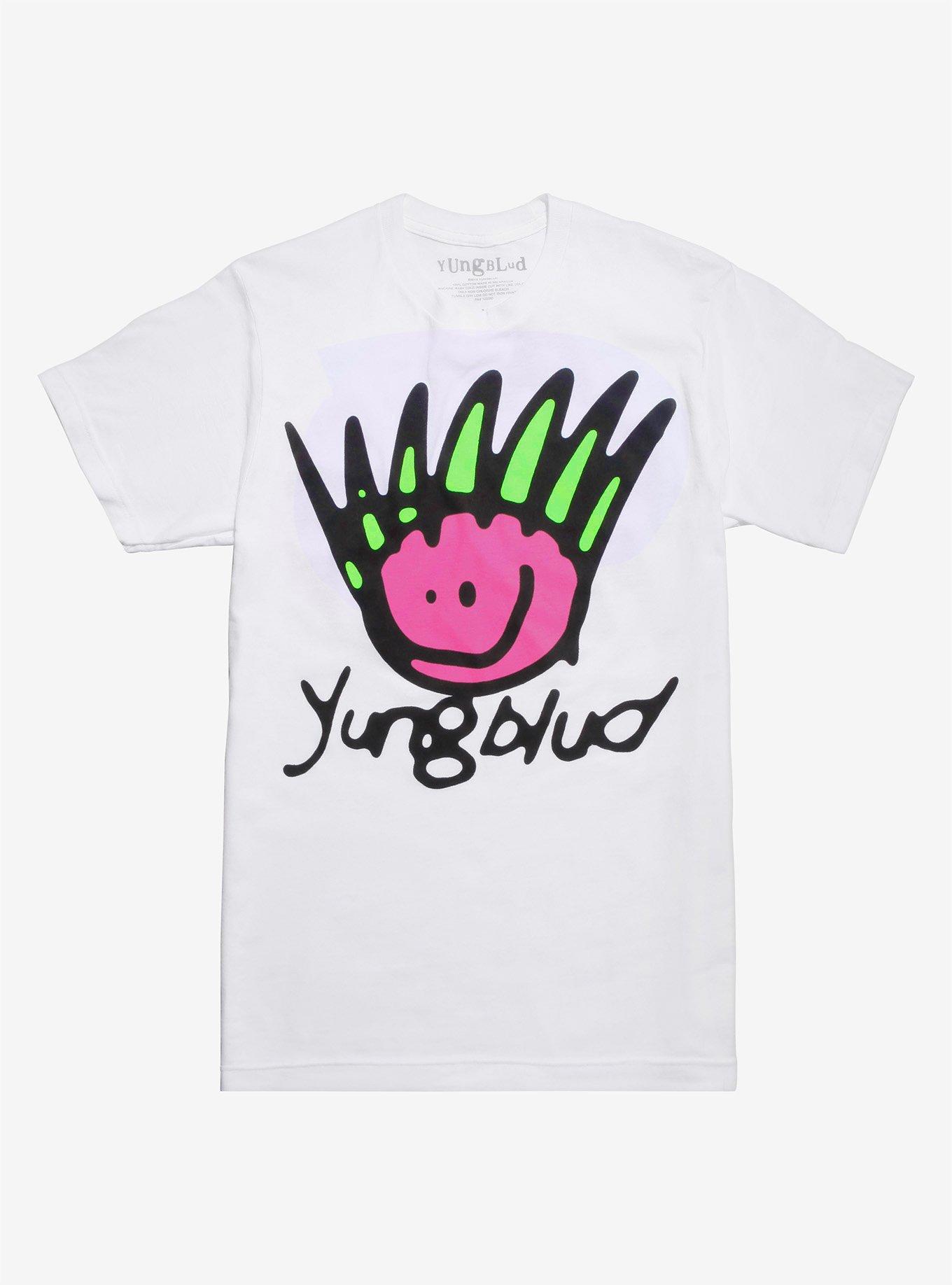 Yungblud Be Fookin Happy T-Shirt, WHITE, hi-res