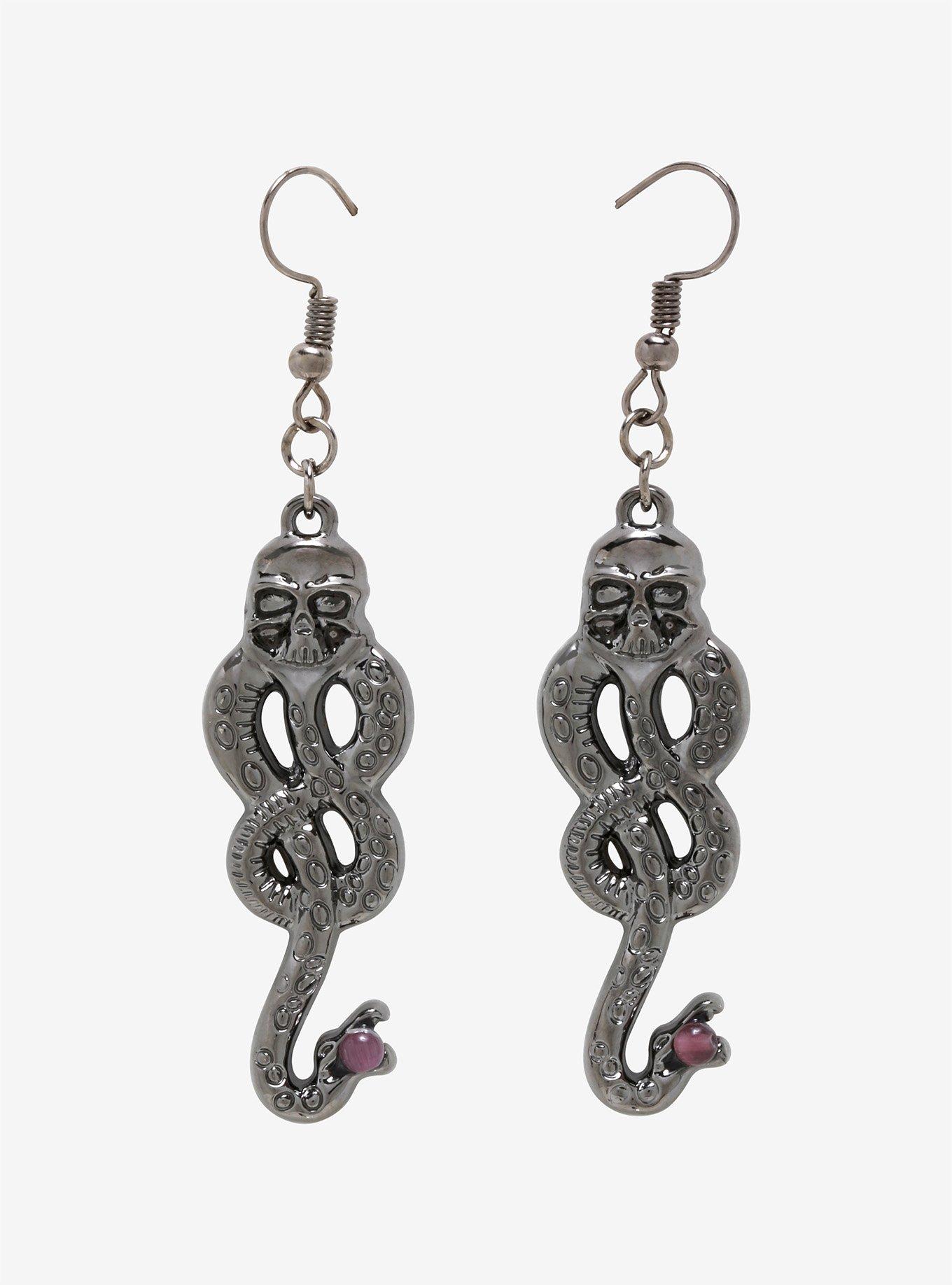 Harry Potter Dark Mark Drop Earrings, , hi-res